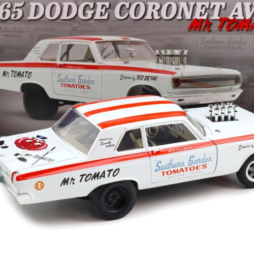 1:18 ACME 1965 Dodge Coronet AWB 426 Hemi Mr. Tomato white/ red