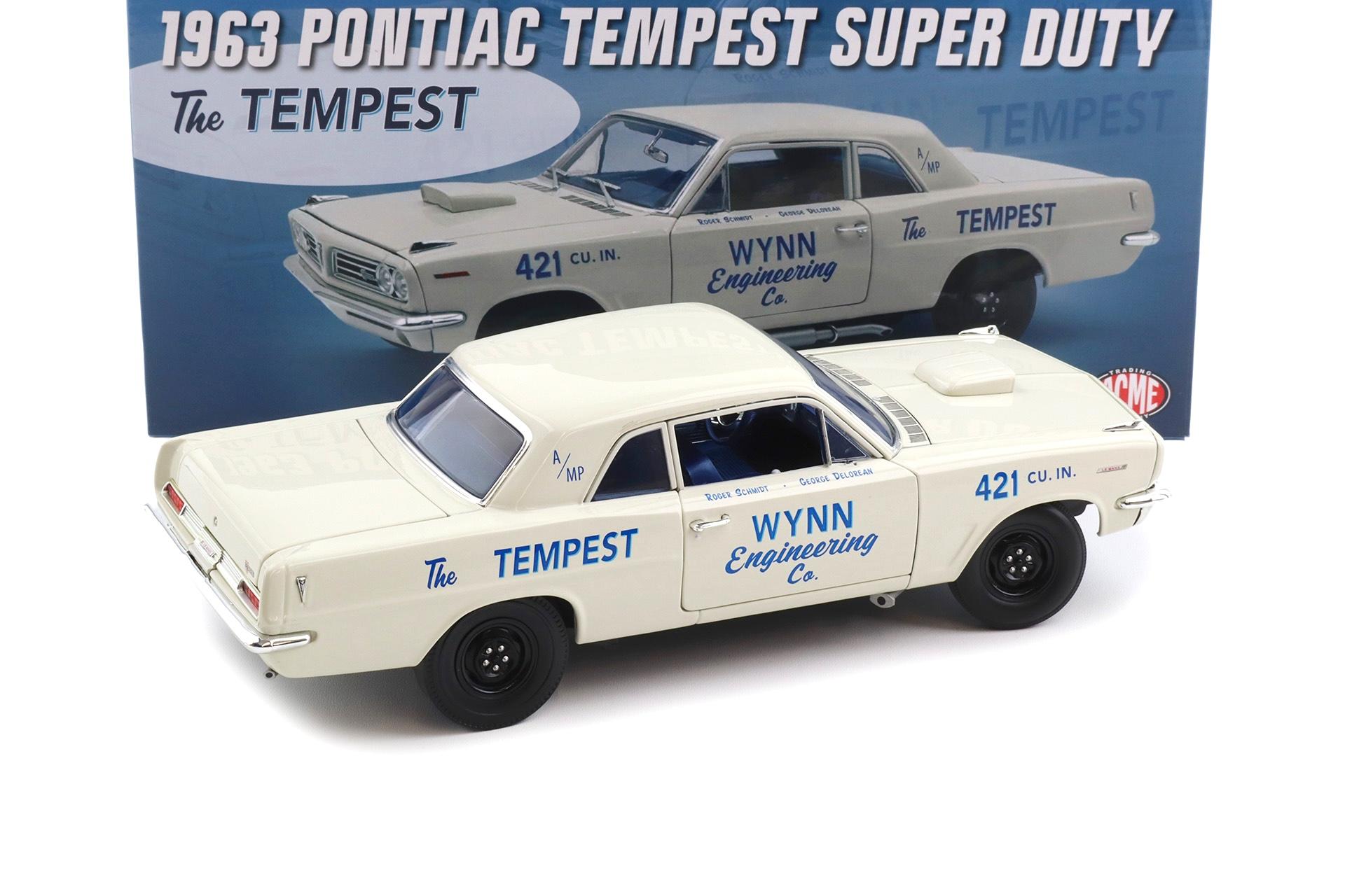 1:18 ACME 1963 Pontiac Tempest Super Duty Wynn Engineering The Tempest white