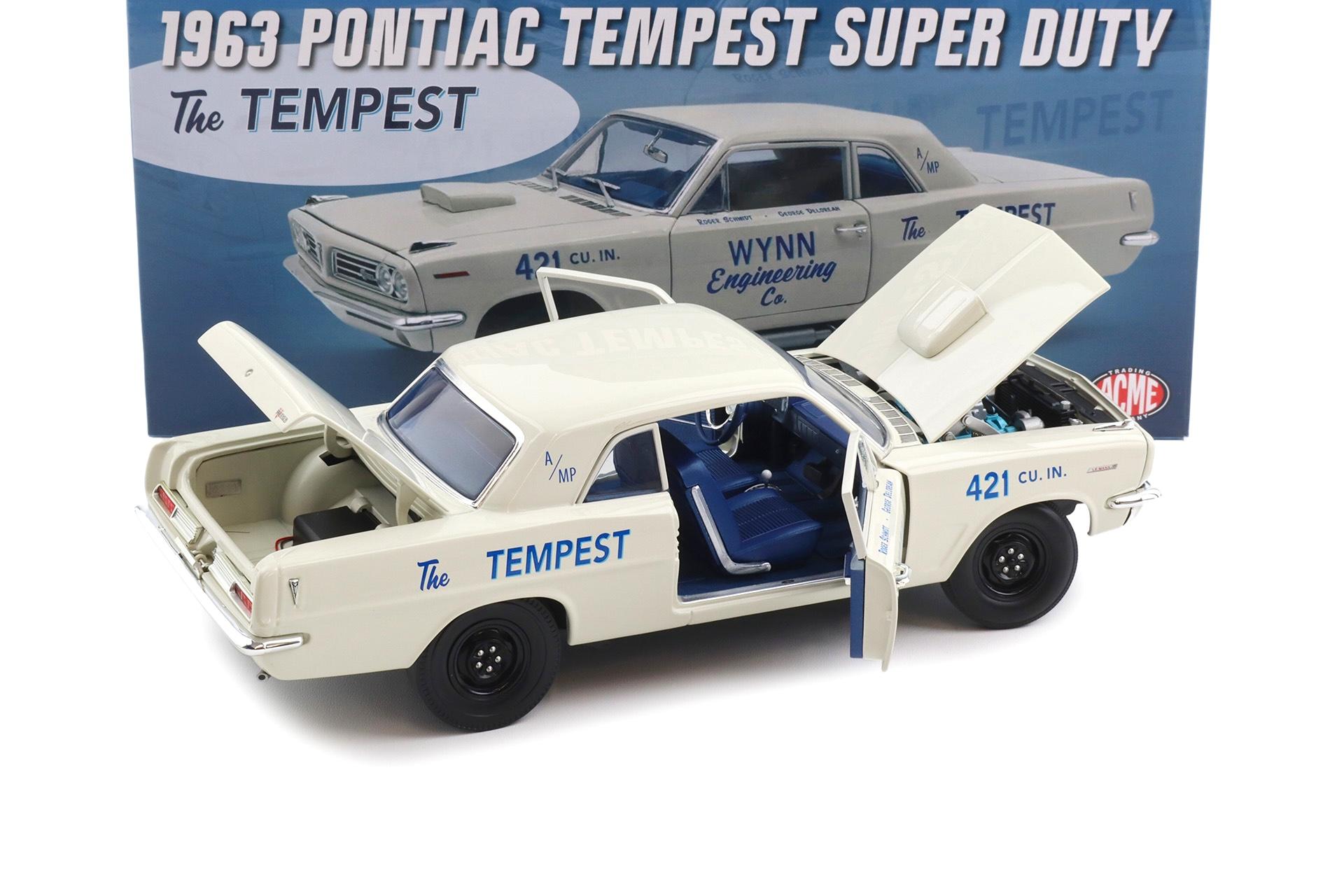 1:18 ACME 1963 Pontiac Tempest Super Duty Wynn Engineering The Tempest white