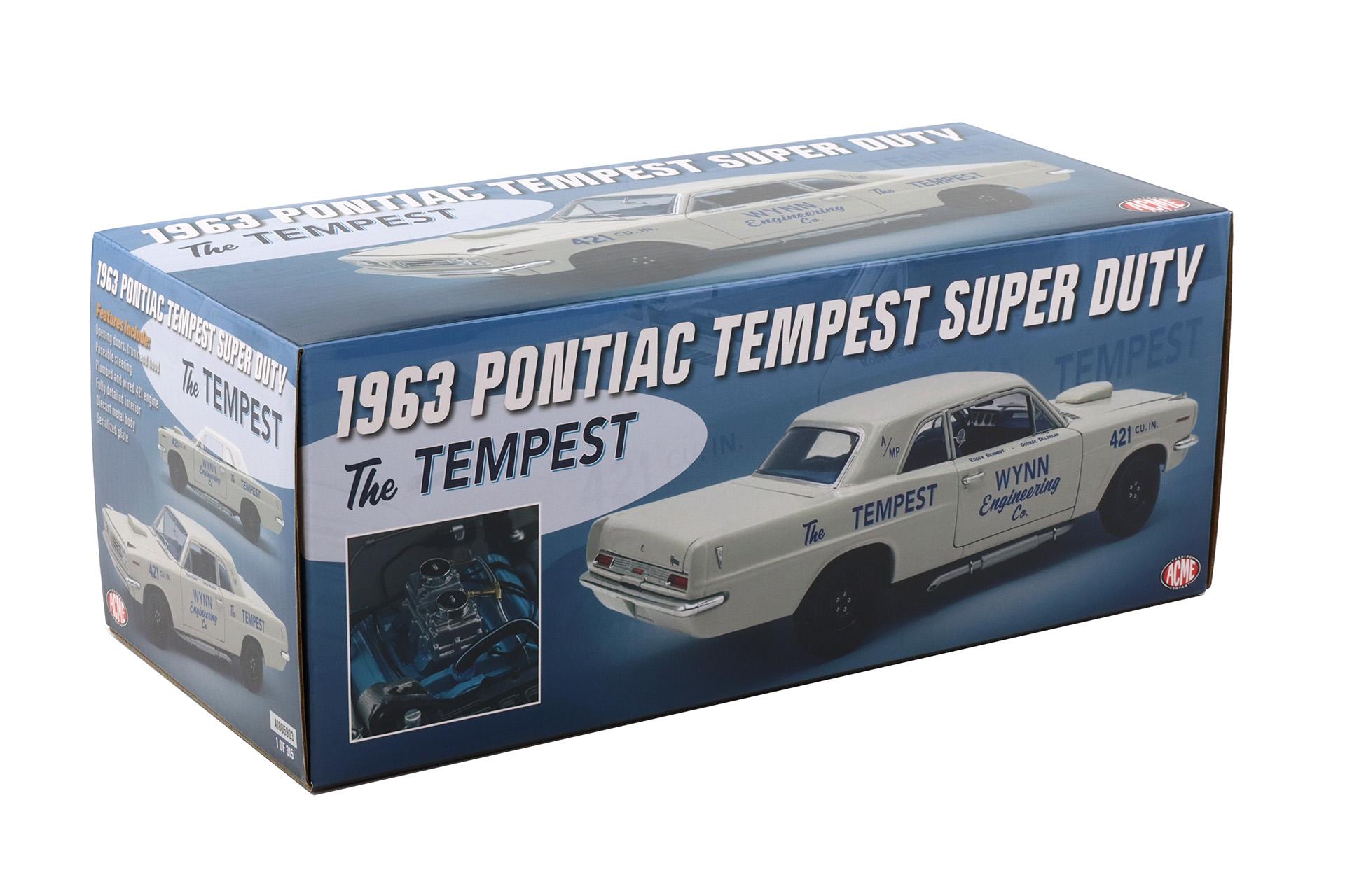 1:18 ACME 1963 Pontiac Tempest Super Duty Wynn Engineering The Tempest white