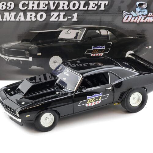 1:18 ACME 1969 Chevrolet Camaro ZL-1 Drag Outlaws black