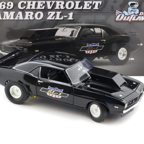 1:18 ACME 1969 Chevrolet Camaro ZL-1 Drag Outlaws black