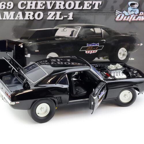 1:18 ACME 1969 Chevrolet Camaro ZL-1 Drag Outlaws black