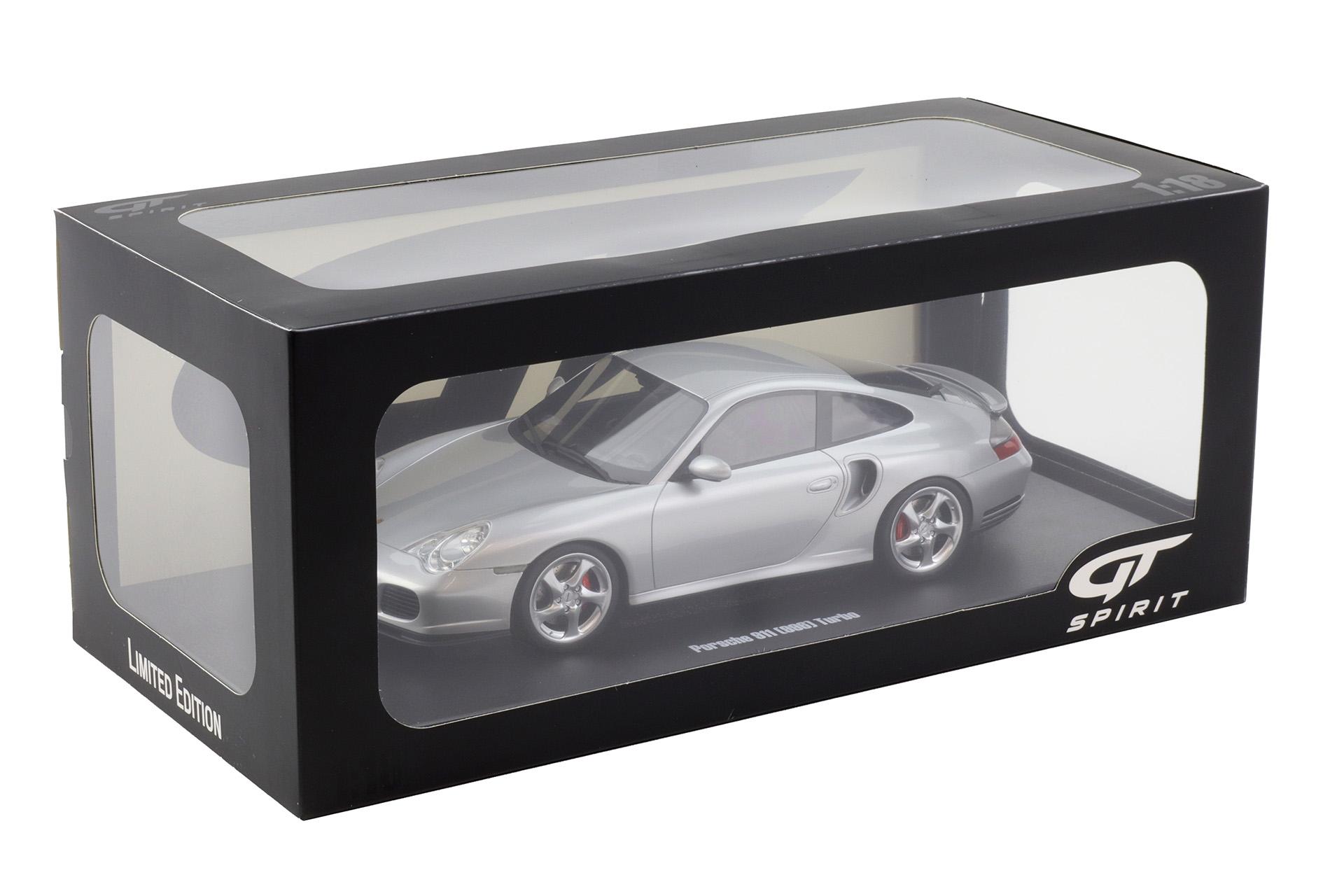 1:18 GT Spirit GT567 Porsche 911 996 Turbo Coupe 2001 Polar silver metallic
