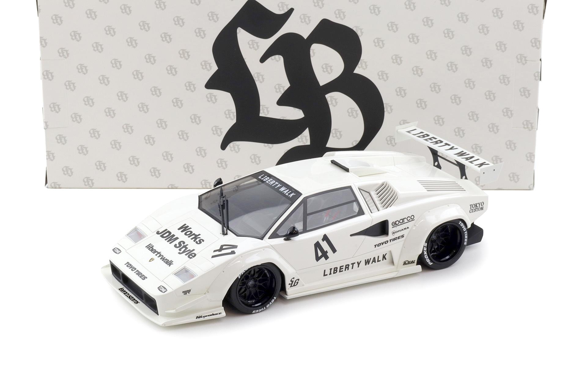 ID 115262.jpg 1:18 GT Spirit Z356-WH Lamborghini Countach LB-WORKS Liberty Walk 2023 white