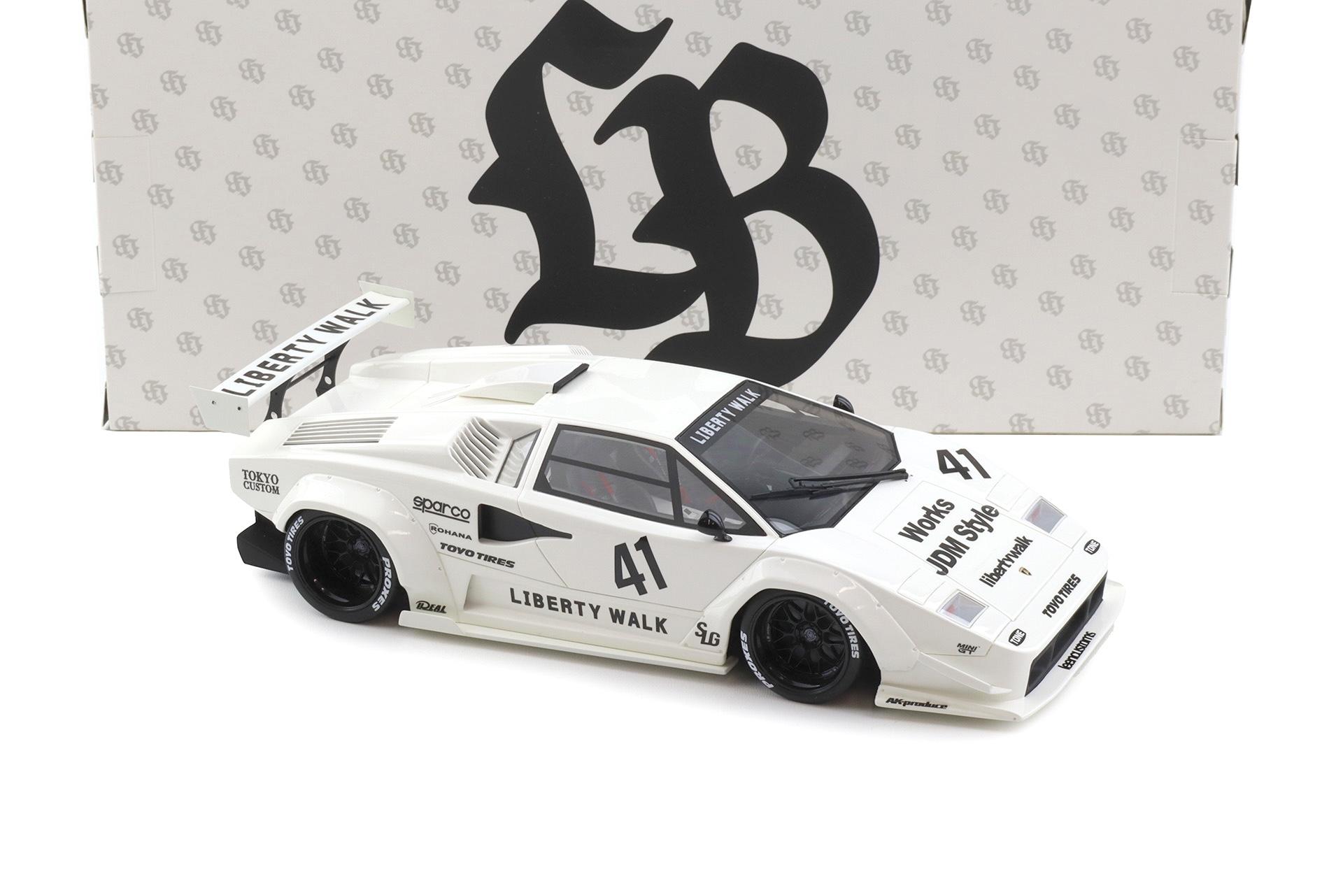 1:18 GT Spirit Z356-WH Lamborghini Countach LB-WORKS Liberty Walk 2023 white