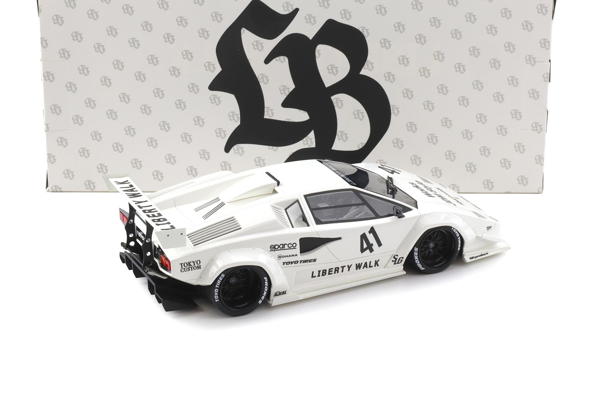 1:18 GT Spirit Z356-WH Lamborghini Countach LB-WORKS Liberty Walk 2023 white
