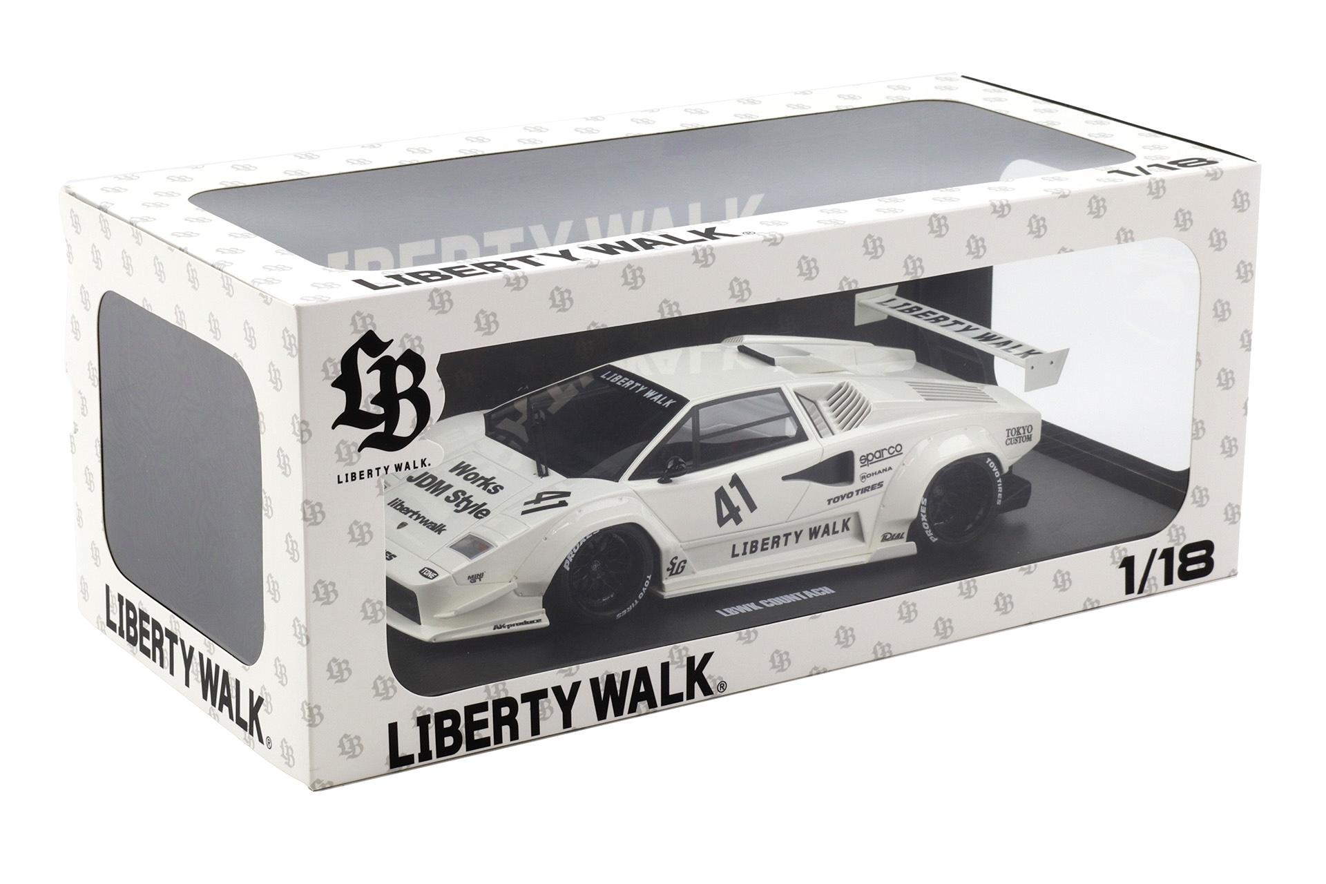 1:18 GT Spirit Z356-WH Lamborghini Countach LB-WORKS Liberty Walk 2023 white