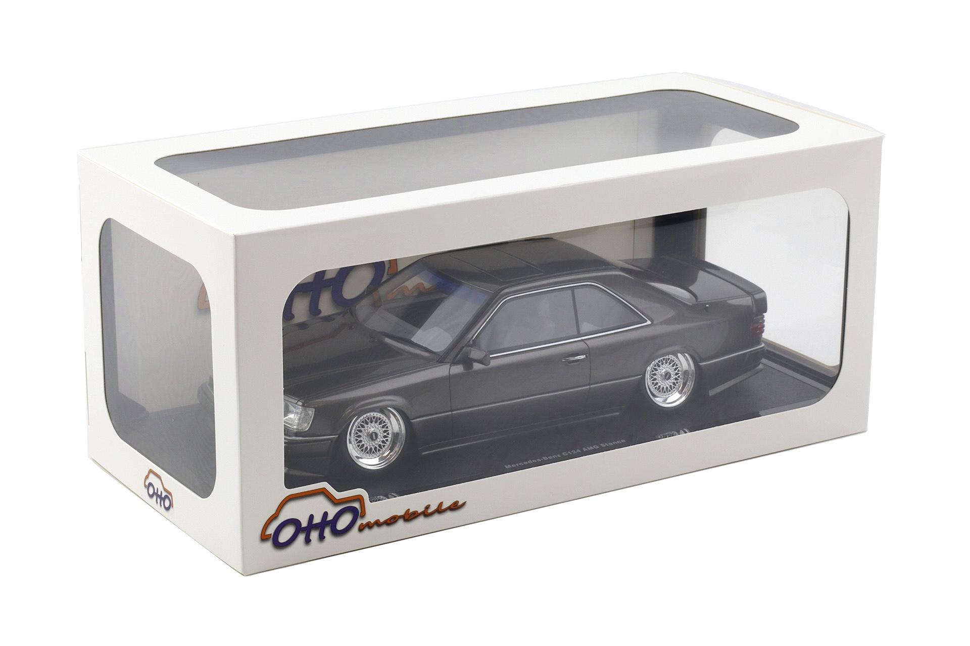 1:18 OTTO mobile OT1241 Mercedes C124 AMG STANCE Anthracite grey 2022