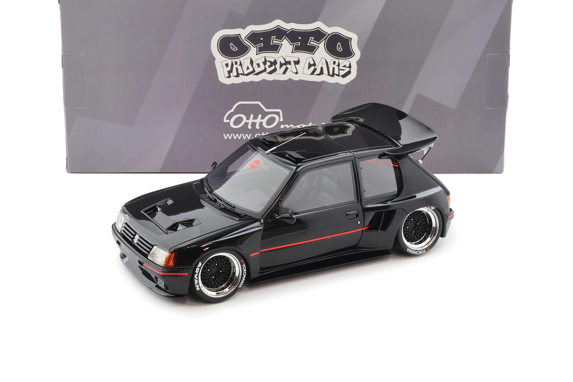 1:18 OTTO mobile OT1257 Peugeot 205 Khyzyl Saleem black 2018