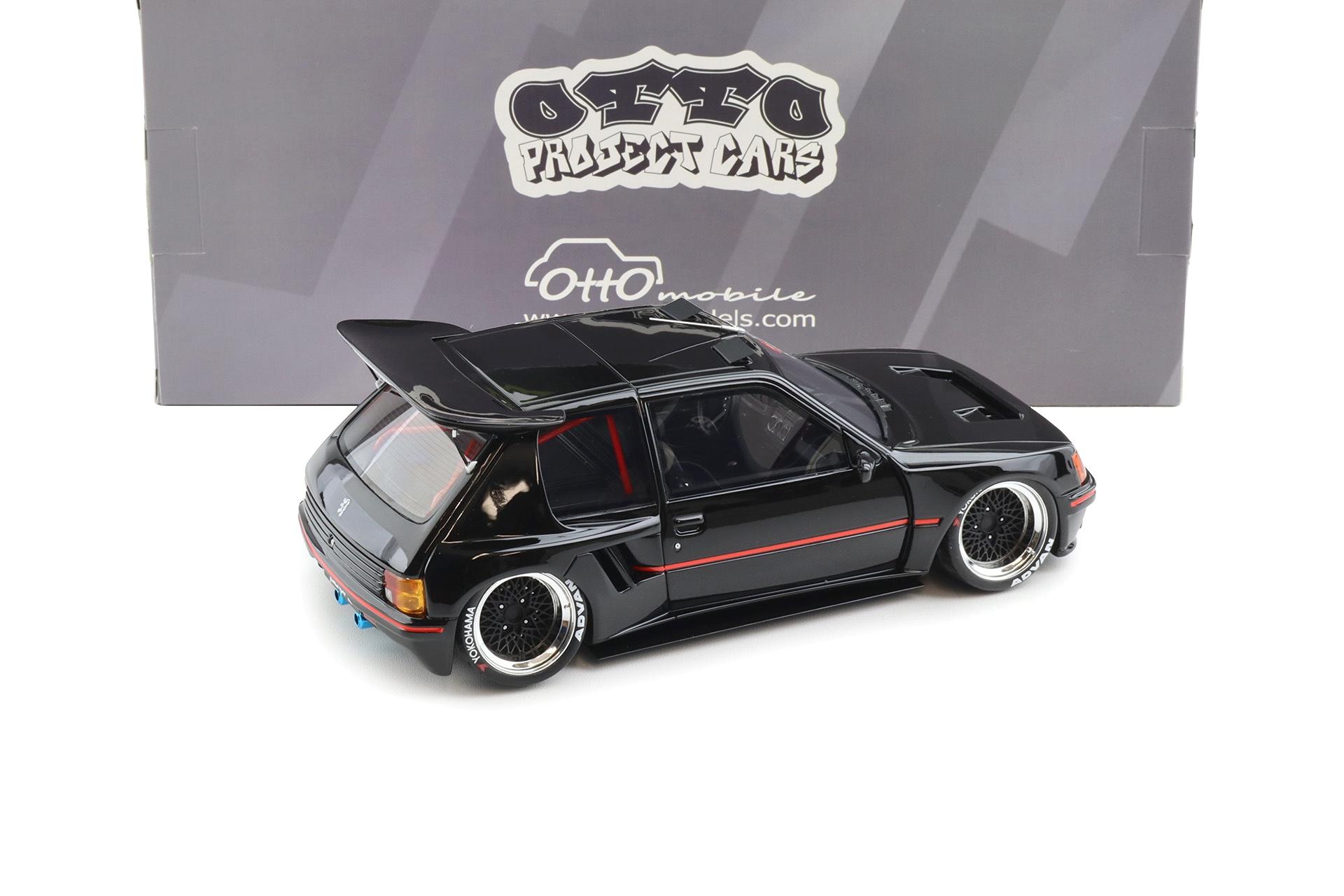 1:18 OTTO mobile OT1257 Peugeot 205 Khyzyl Saleem black 2018