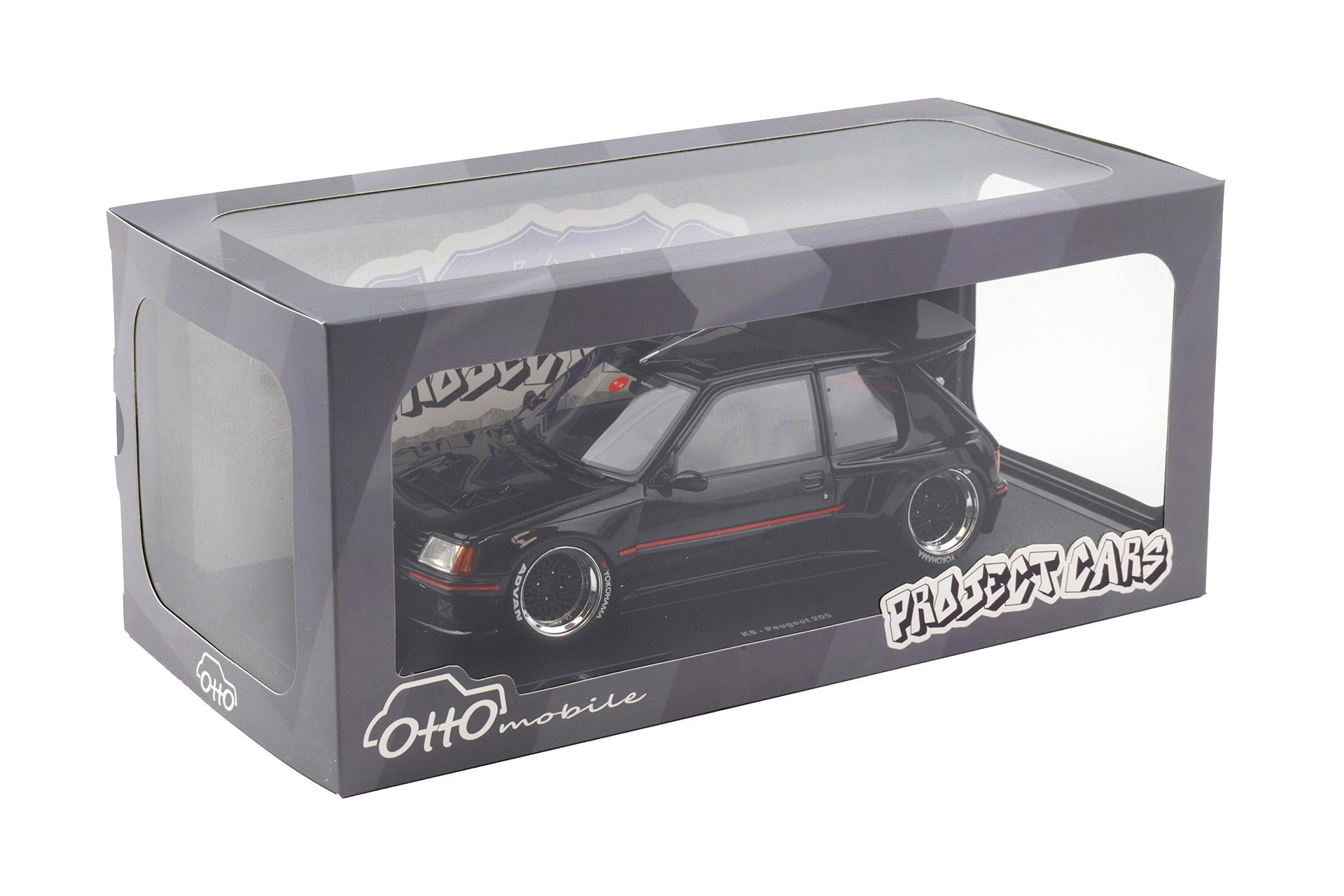 1:18 OTTO mobile OT1257 Peugeot 205 Khyzyl Saleem black 2018