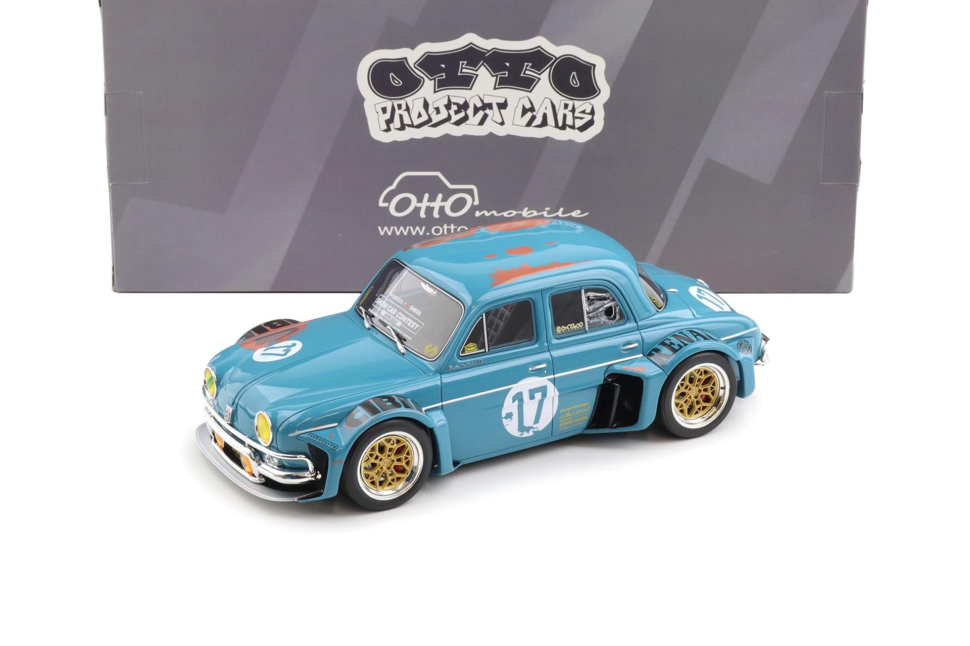 1:18 OTTO mobile OT1268 Renault Dauphine La Brute blue with Patina 2024