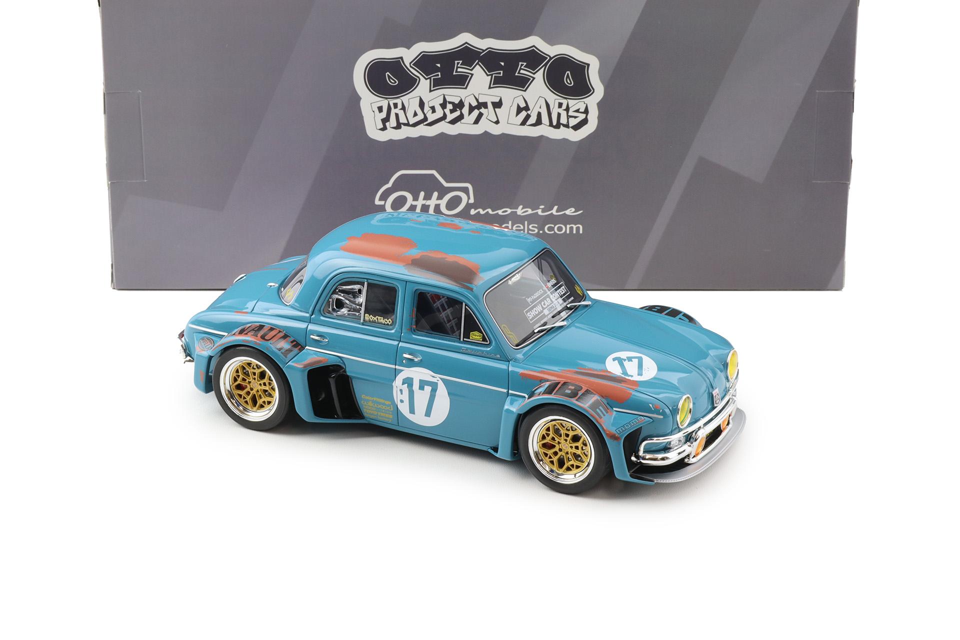 1:18 OTTO mobile OT1268 Renault Dauphine La Brute blue with Patina 2024