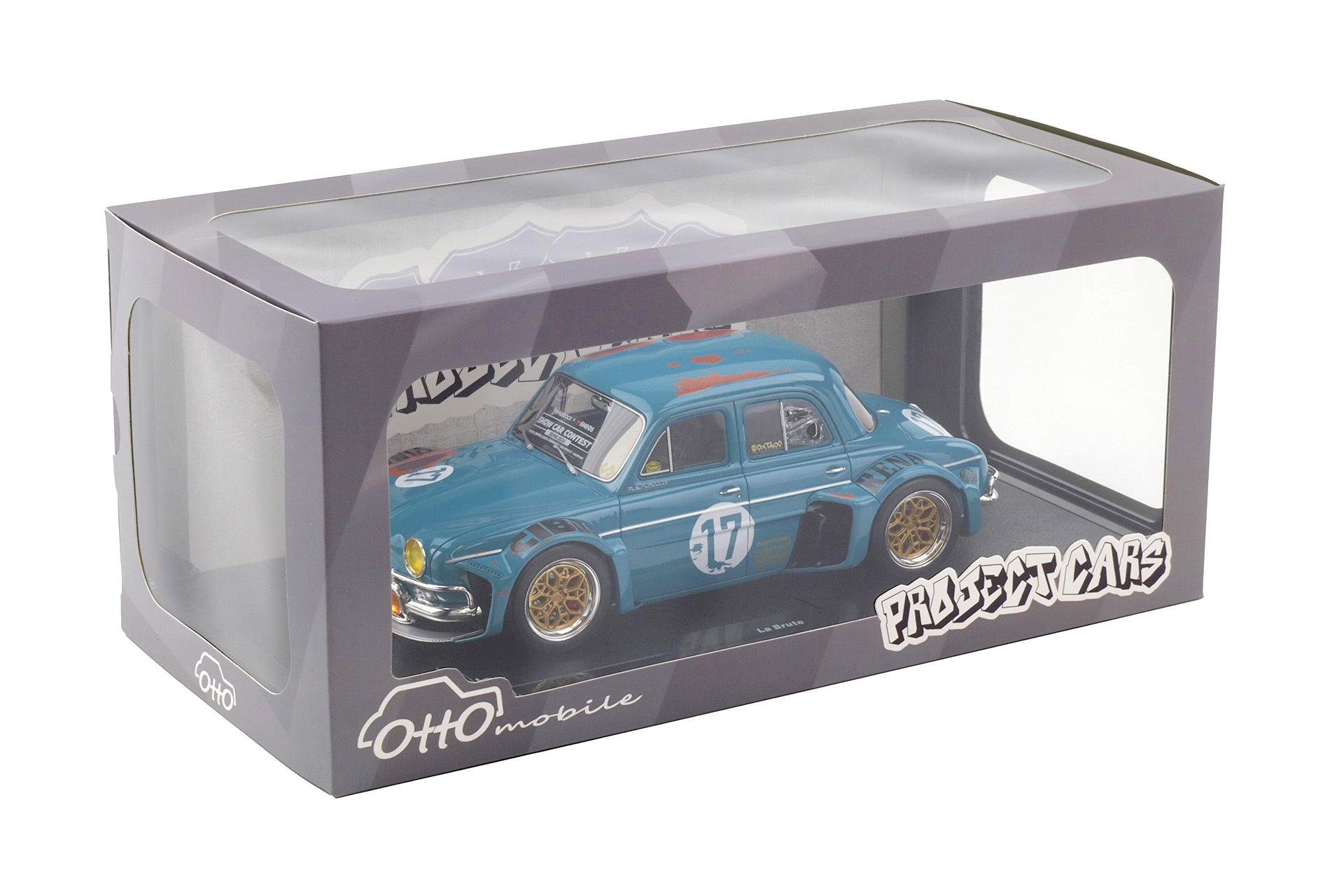 1:18 OTTO mobile OT1268 Renault Dauphine La Brute blue with Patina 2024