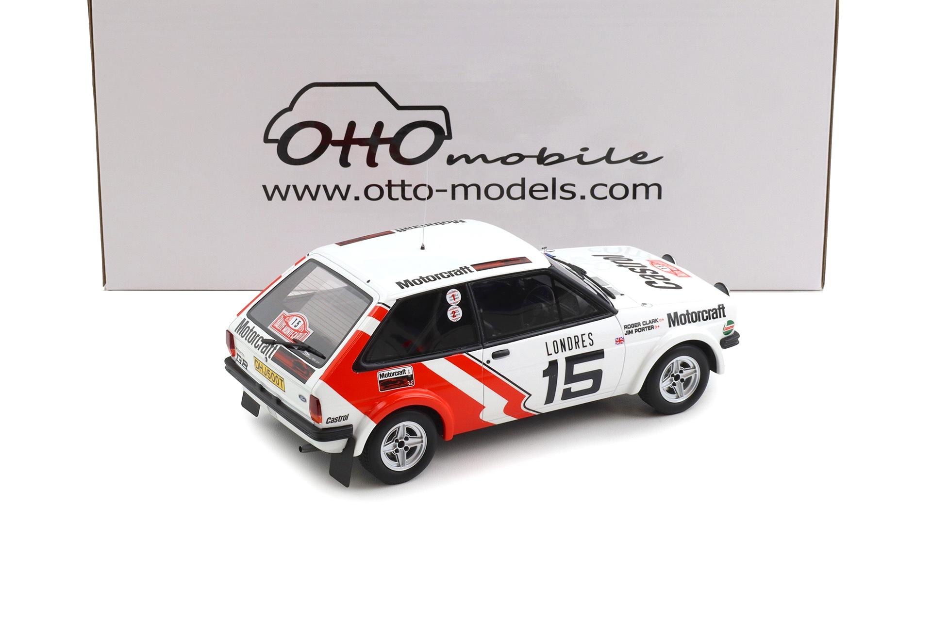 1:18 OTTO mobile OT1271 Ford Fiesta 1600 Gr.2 Rally Monte Carlo 1979 #15 Clark