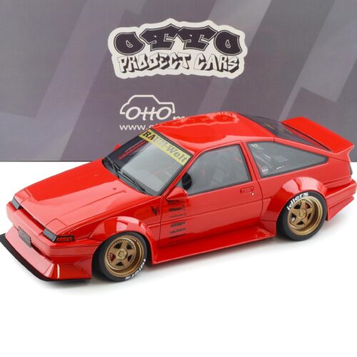 1:18 OTTO mobile OT1278 Toyota AE86 Sprinter Trueno Widebody Rosso red 1986