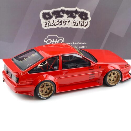 1:18 OTTO mobile OT1278 Toyota AE86 Sprinter Trueno Widebody Rosso red 1986