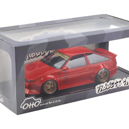 1:18 OTTO mobile OT1278 Toyota AE86 Sprinter Trueno Widebody Rosso red 1986