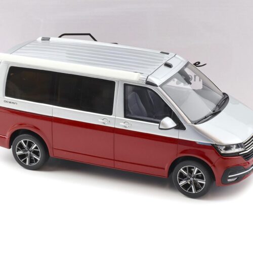 1:18 OTTO mobile OT1342 VW T6.1 California Ocean 2021 red/ silver