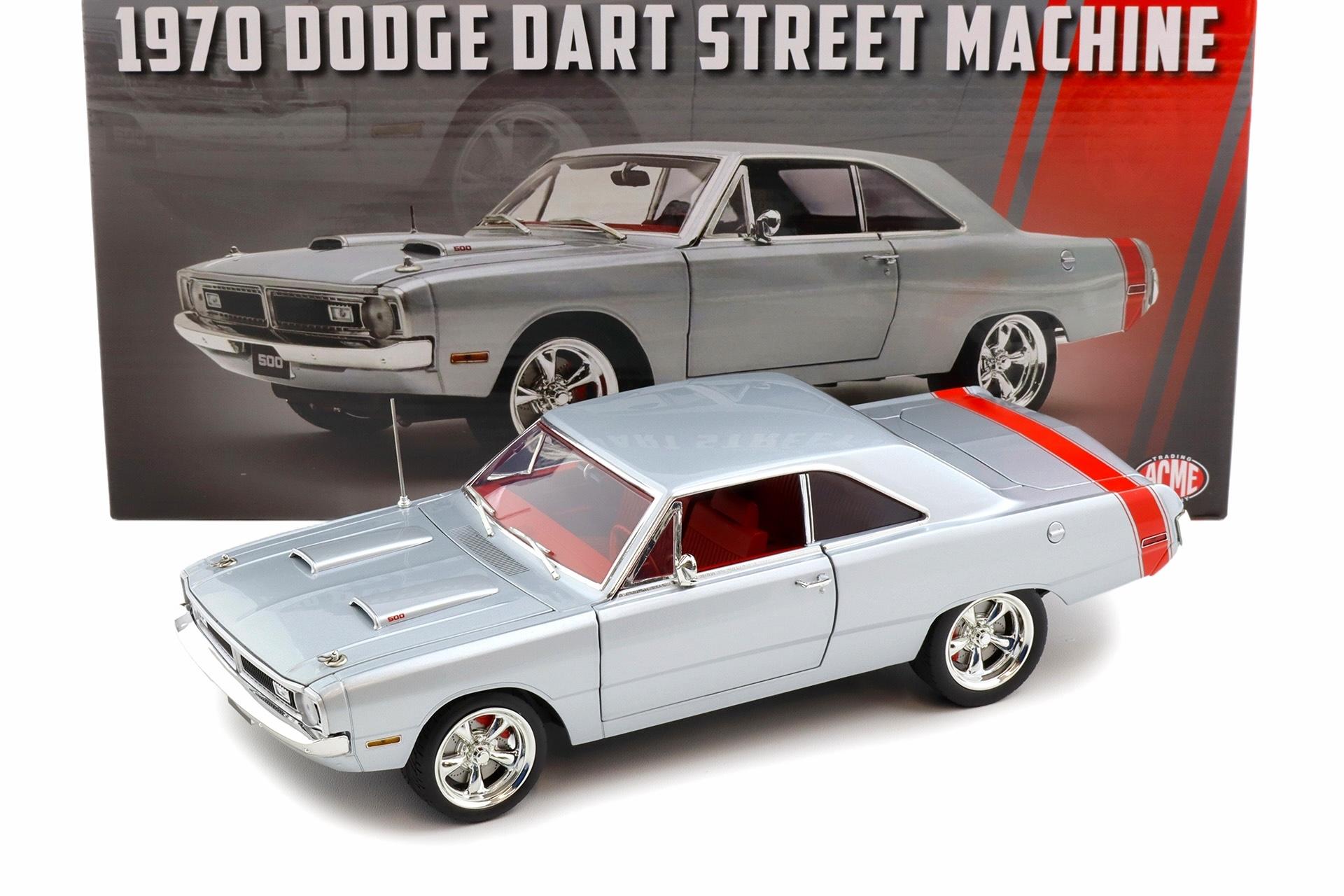 1:18 ACME 1970 Dodge Dart 440 Street Machine Custom Titanium silver