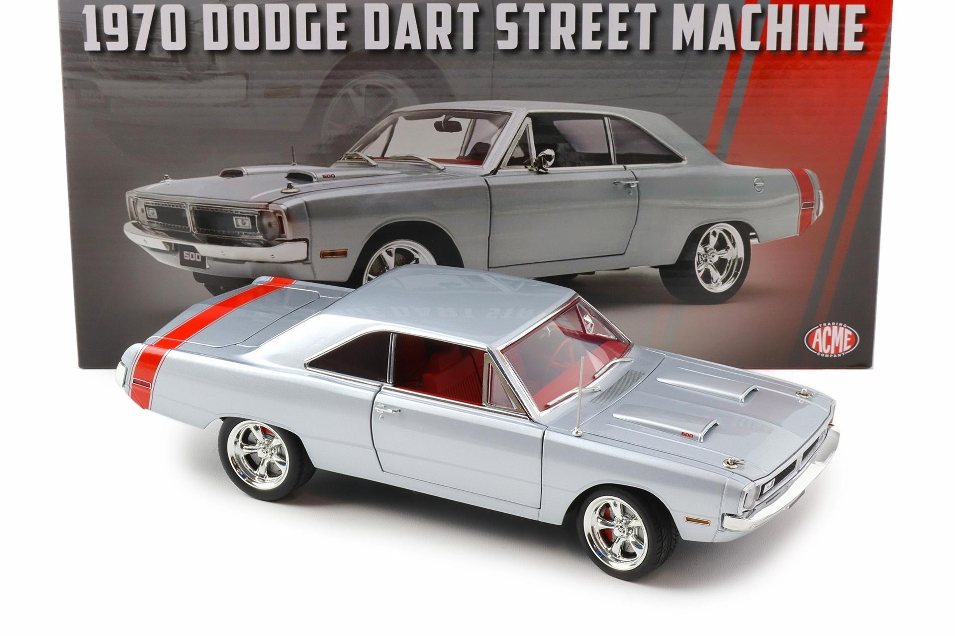 1:18 ACME 1970 Dodge Dart 440 Street Machine Custom Titanium silver
