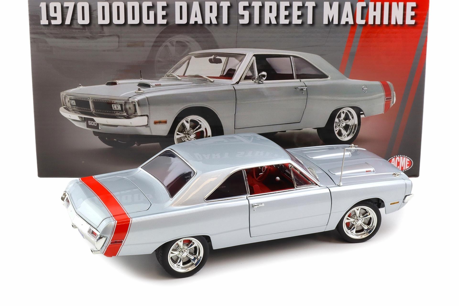 1:18 ACME 1970 Dodge Dart 440 Street Machine Custom Titanium silver