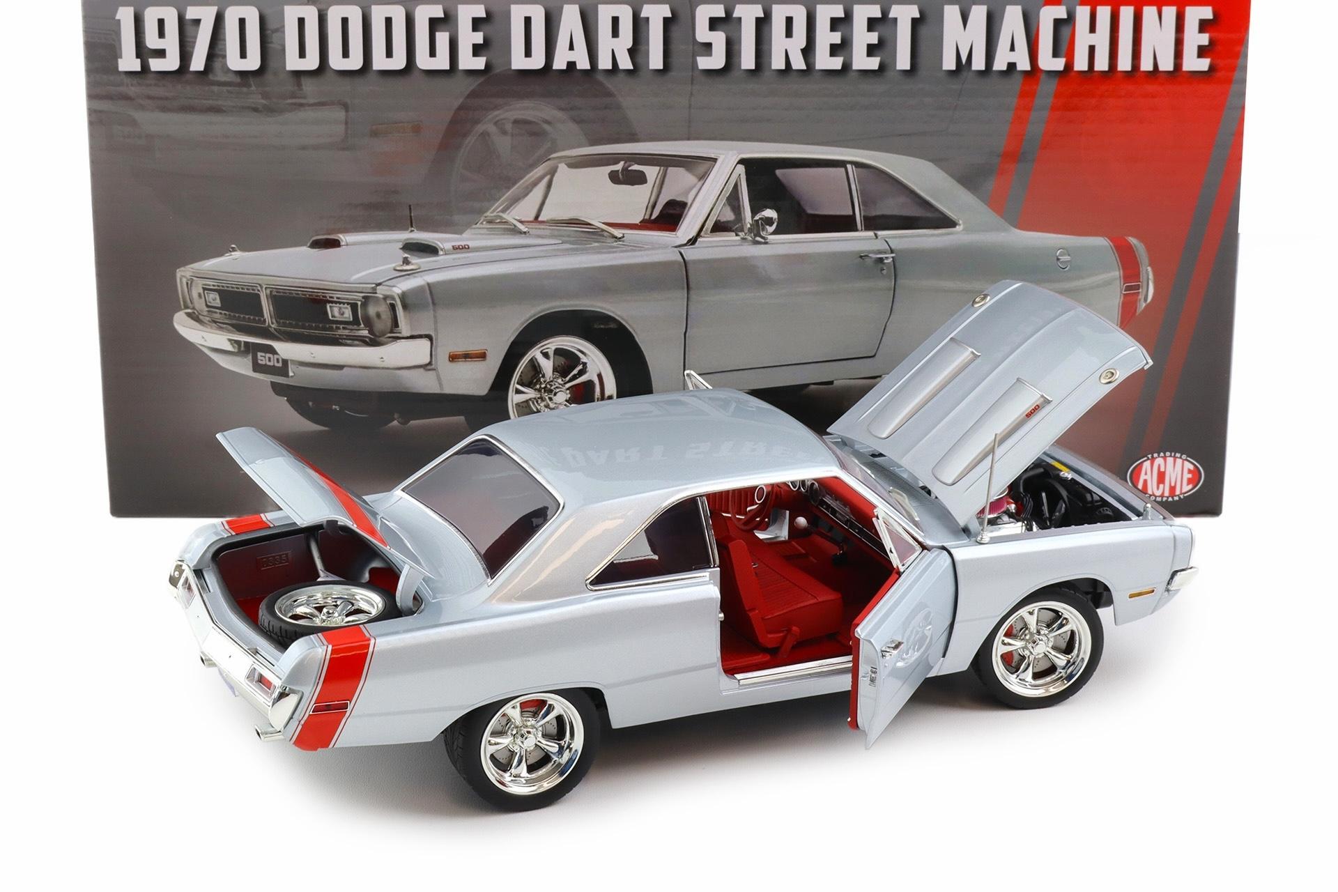1:18 ACME 1970 Dodge Dart 440 Street Machine Custom Titanium silver