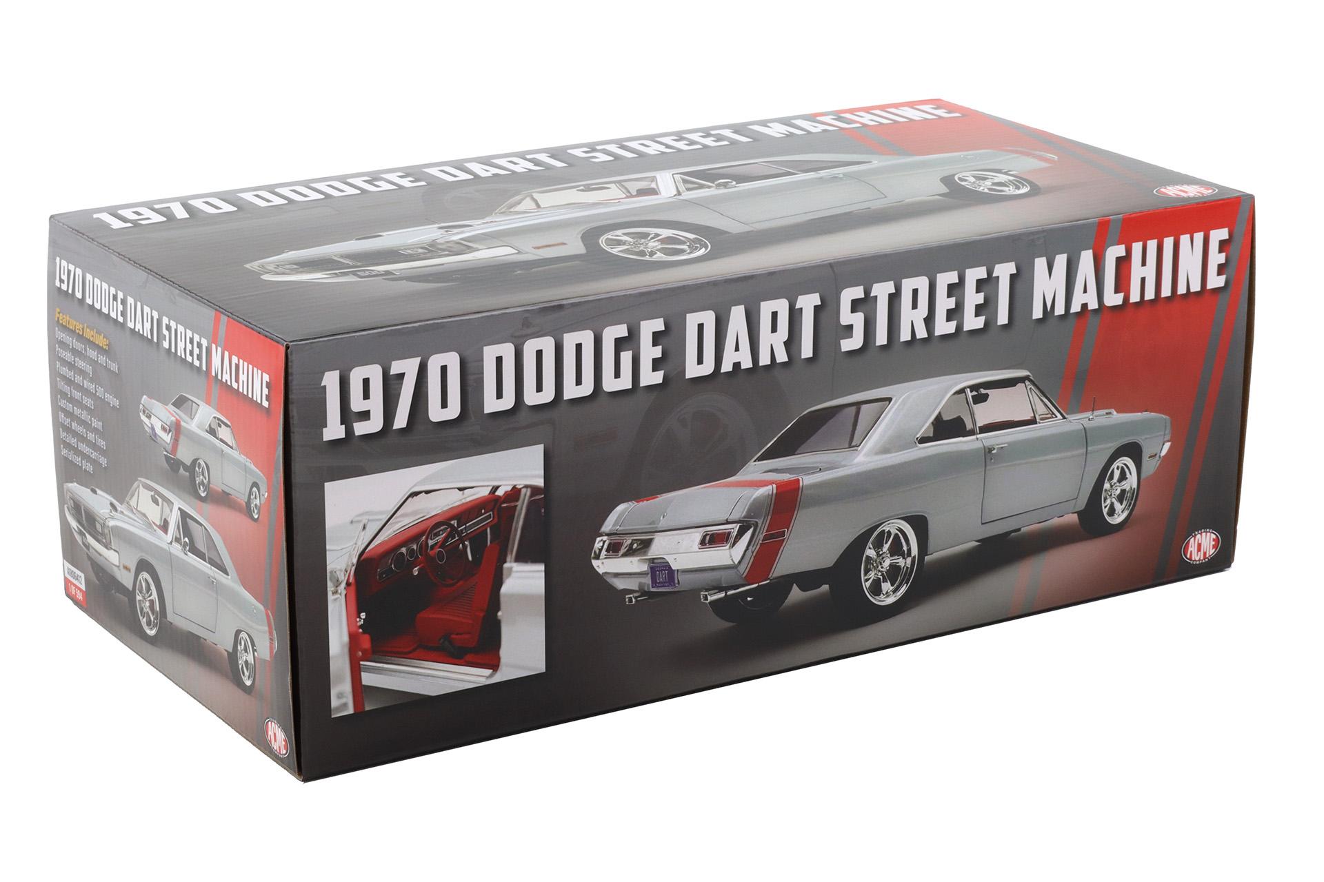 1:18 ACME 1970 Dodge Dart 440 Street Machine Custom Titanium silver