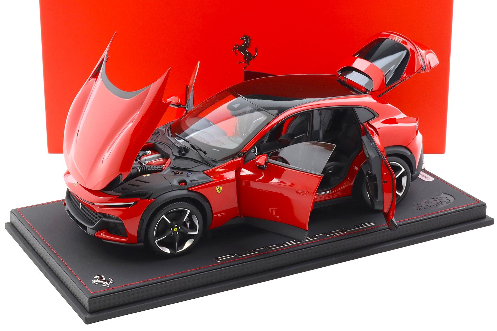 1:18 BBR Ferrari Purosangue Rosso Corsa red DIECAST with Showcase - Limited 155 pcs.