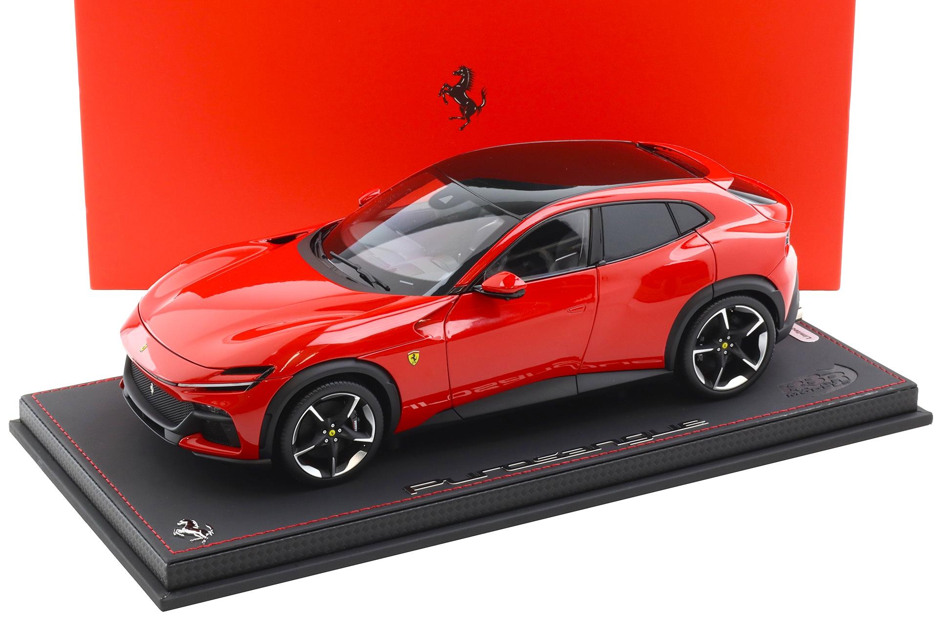 1:18 BBR Ferrari Purosangue Rosso Corsa red DIECAST with Showcase - Limited 155 pcs.