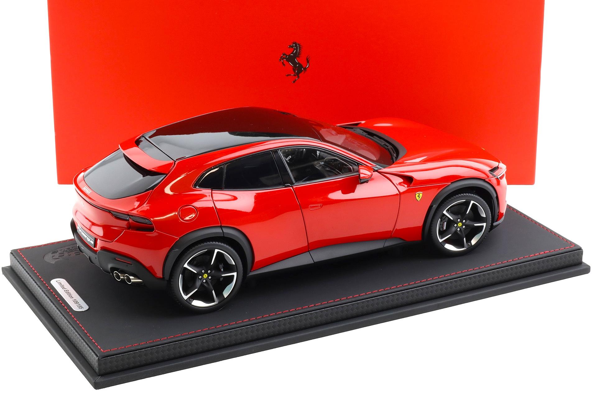 1:18 BBR Ferrari Purosangue Rosso Corsa red DIECAST with Showcase - Limited 155 pcs.