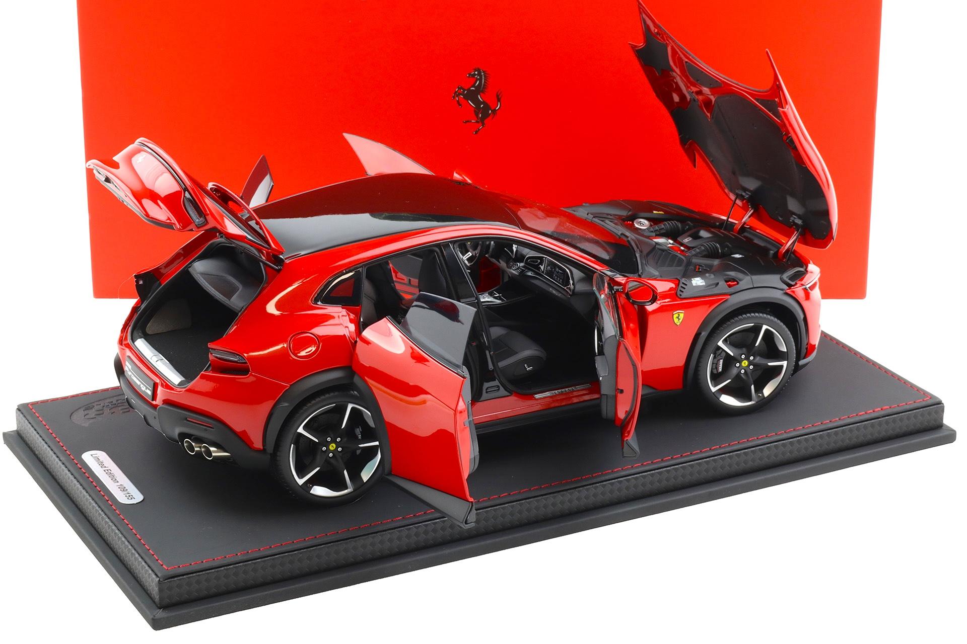 1:18 BBR Ferrari Purosangue Rosso Corsa red DIECAST with Showcase - Limited 155 pcs.