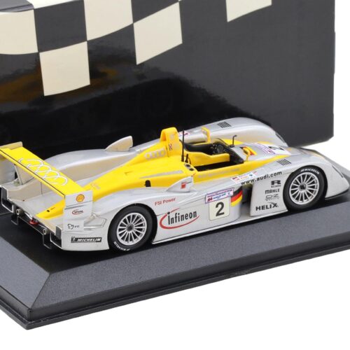 1:43 Minichamps Infineon Audi R8 Le Mans 24h 2002 Capello/ Herbert #2