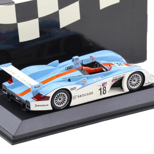 1:43 Minichamps Audi R8 Petit Le Mans Road Atlanta 2001 Johansson/ Lemarie #18