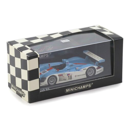 1:43 Minichamps Audi R8 Petit Le Mans Road Atlanta 2001 Johansson/ Lemarie #18