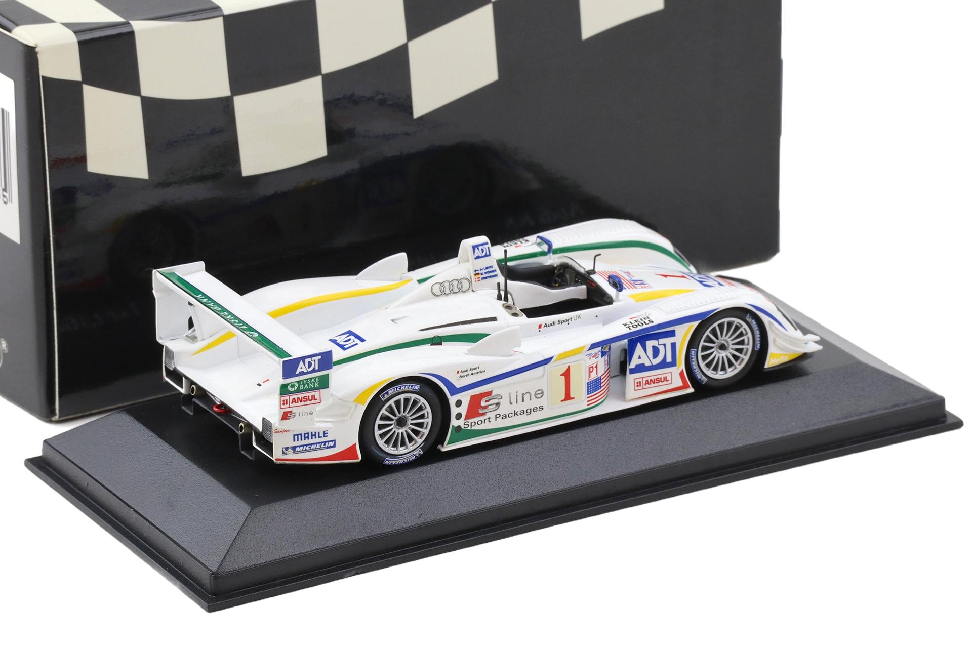 1:43 Minichamps Audi R8 Winner 12h Sebring 2005 Kristensen/ Lehto #1