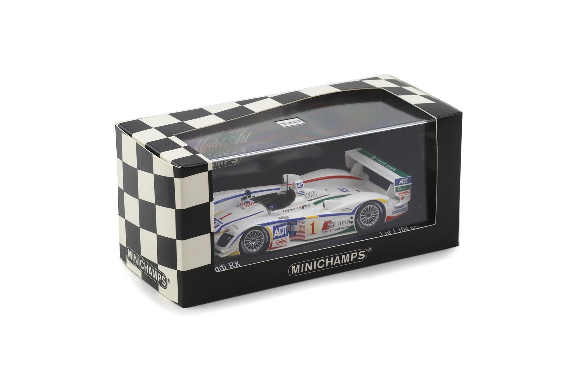 1:43 Minichamps Audi R8 Winner 12h Sebring 2005 Kristensen/ Lehto #1