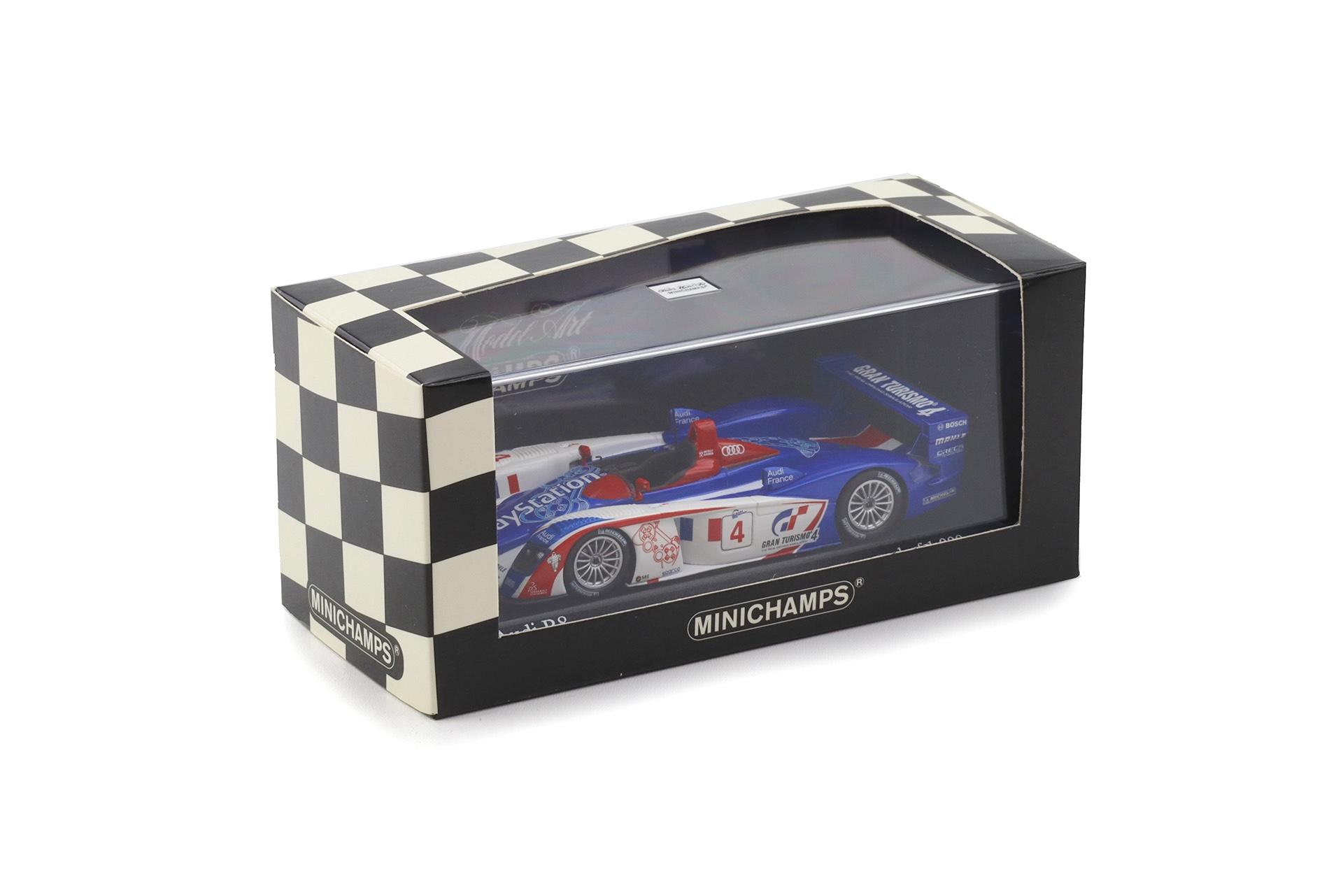 1:43 Minichamps Audi R8 SPA Francorchamps 1000km 2005 Ortelli/ Gounon #4