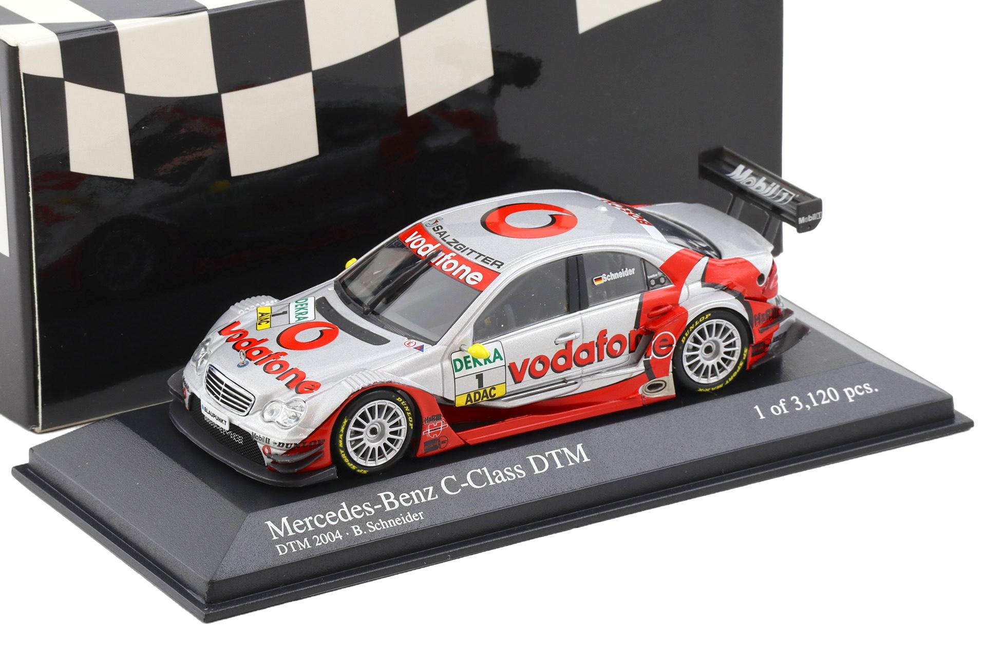 1:43 Minichamps Mercedes C-Class DTM 2004 Team AMG #1 B.Schneider