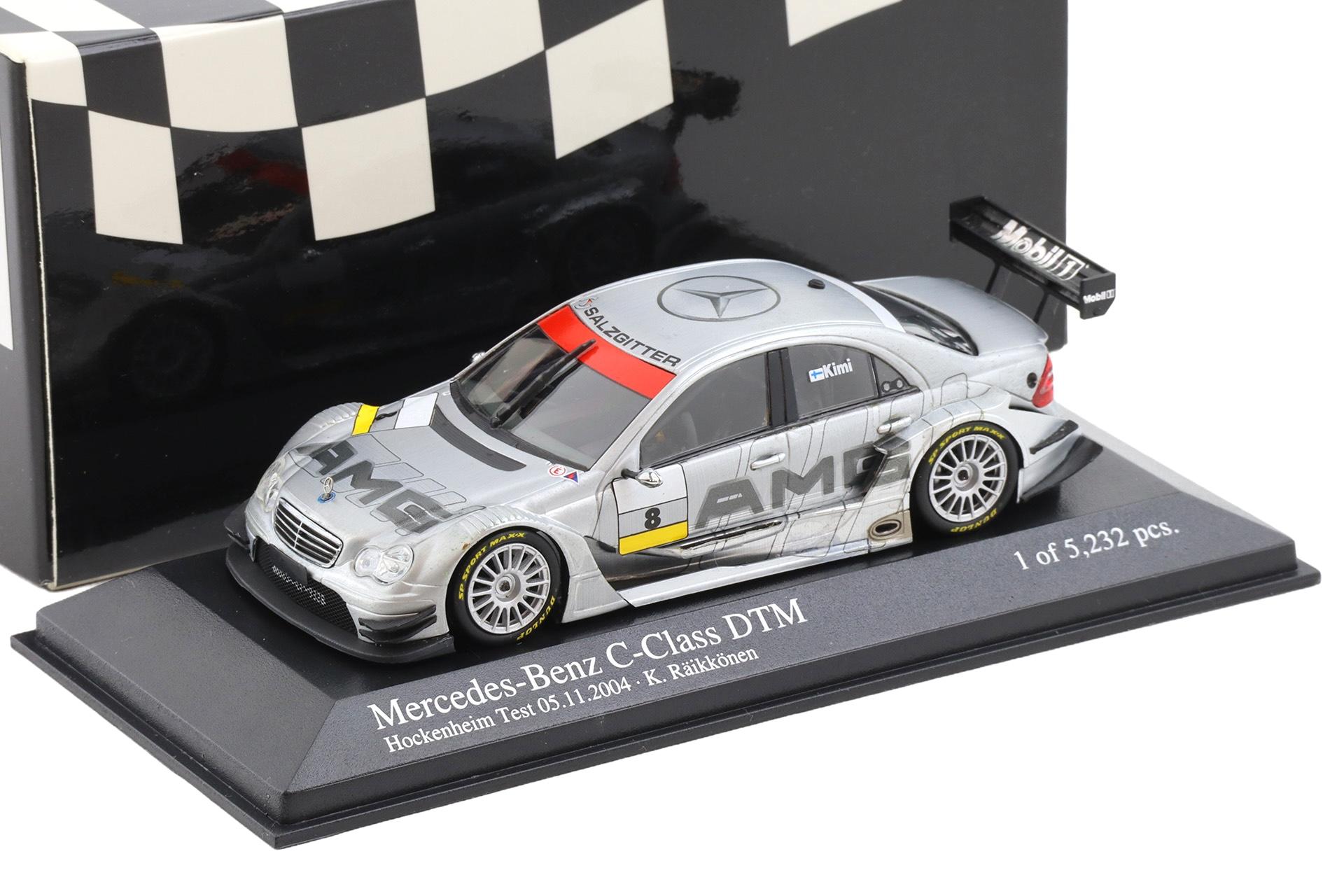 1:43 Minichamps Mercedes C-Class DTM 2004 Team AMG Test Car #8 Räikkönen