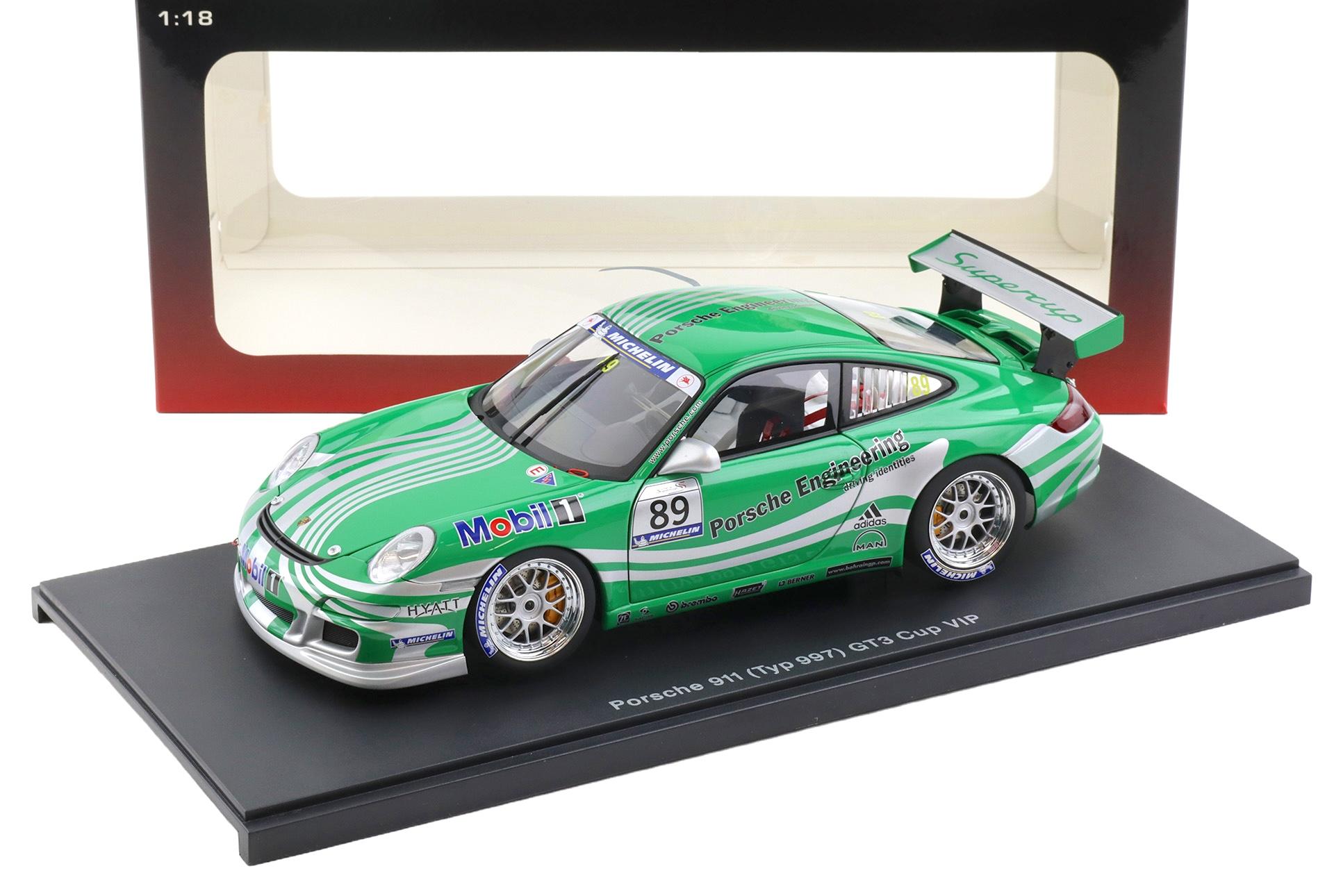 1:18 AUTOart Porsche 911 997 GT3 CUP 2006 #89 VIP/ green Livery 80682