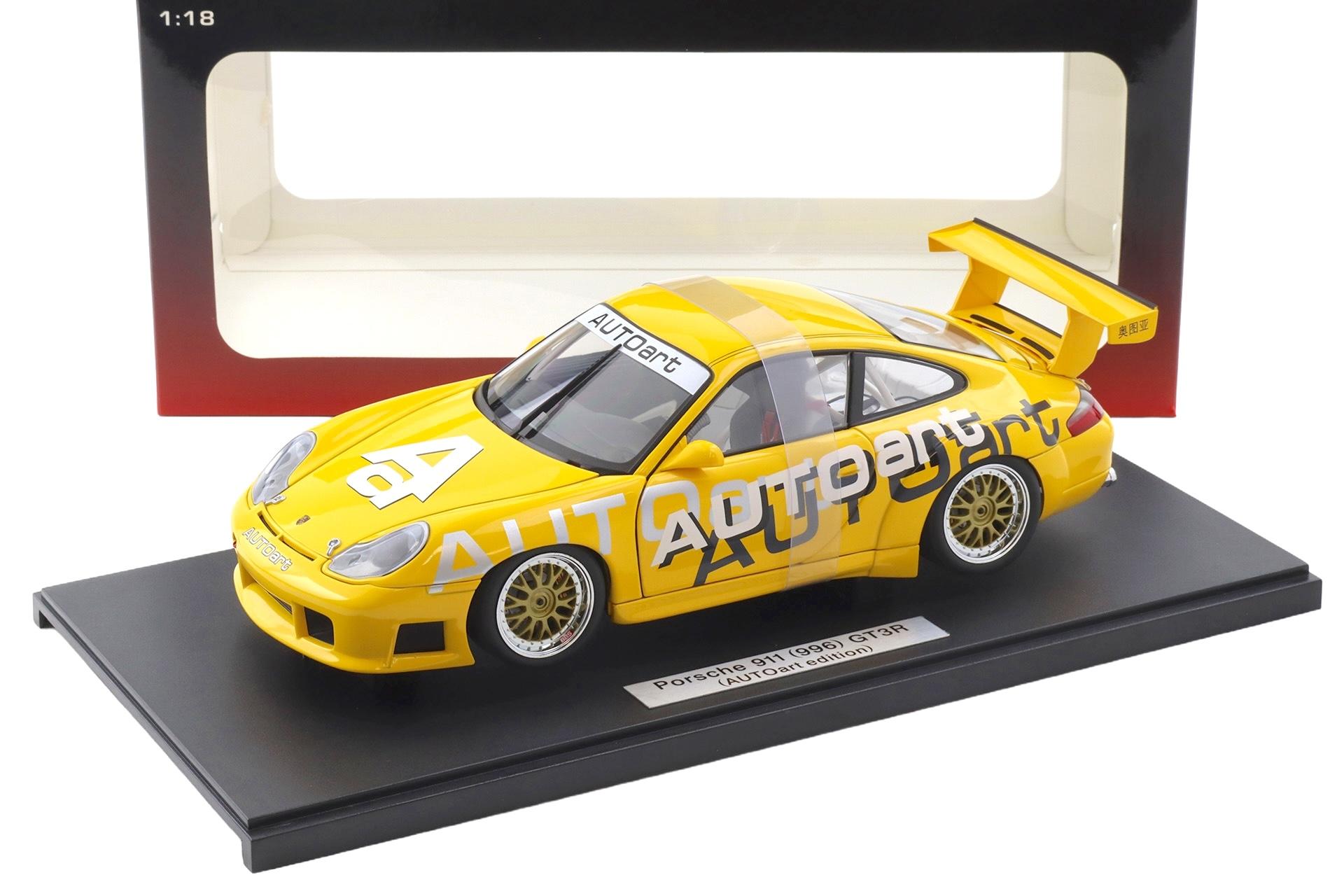 1:18 AUTOart Porsche 911 996 GT3 CUP AUTOart Livery Limited yellow 80675