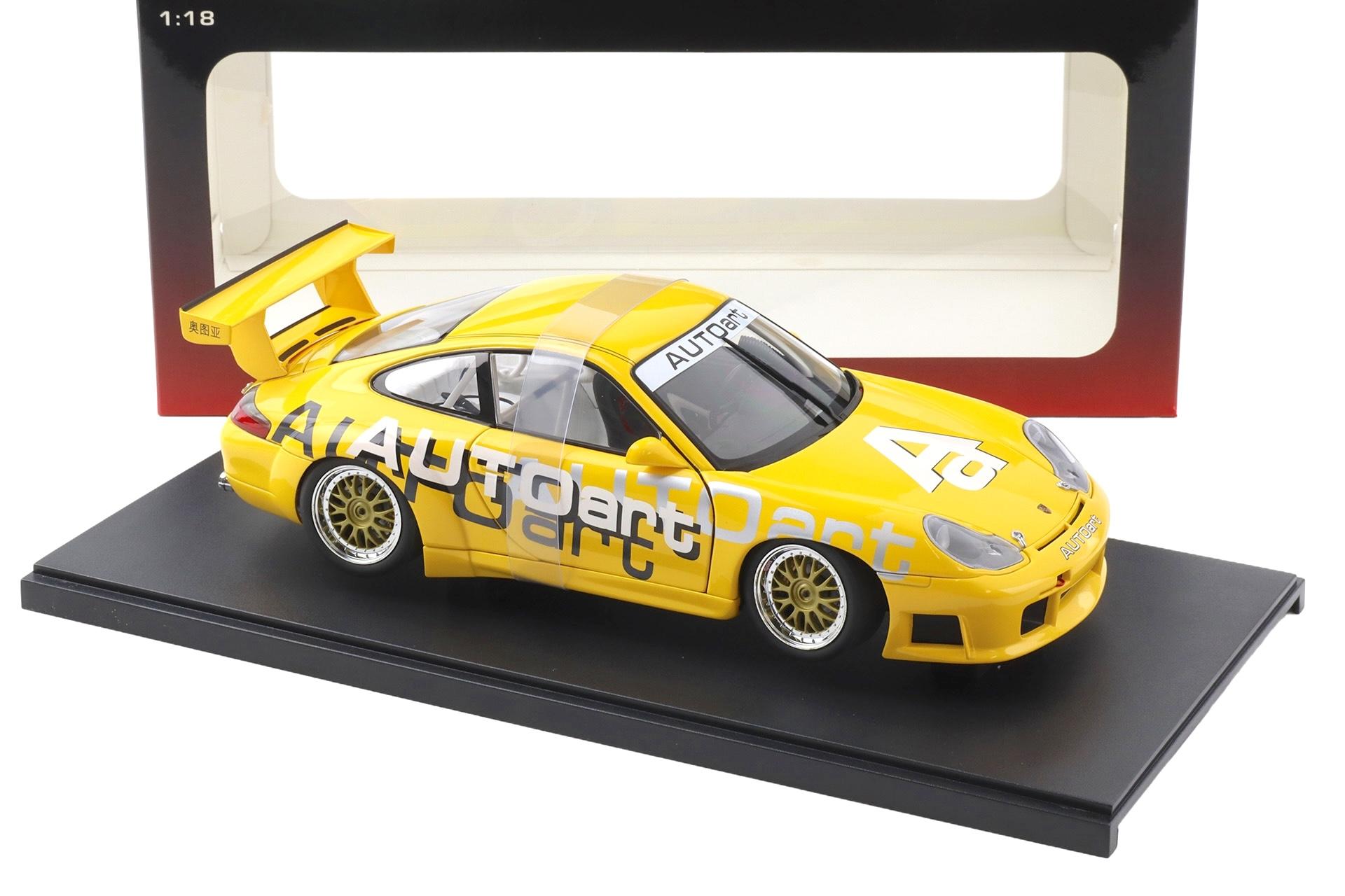 1:18 AUTOart Porsche 911 996 GT3 CUP AUTOart Livery Limited yellow 80675