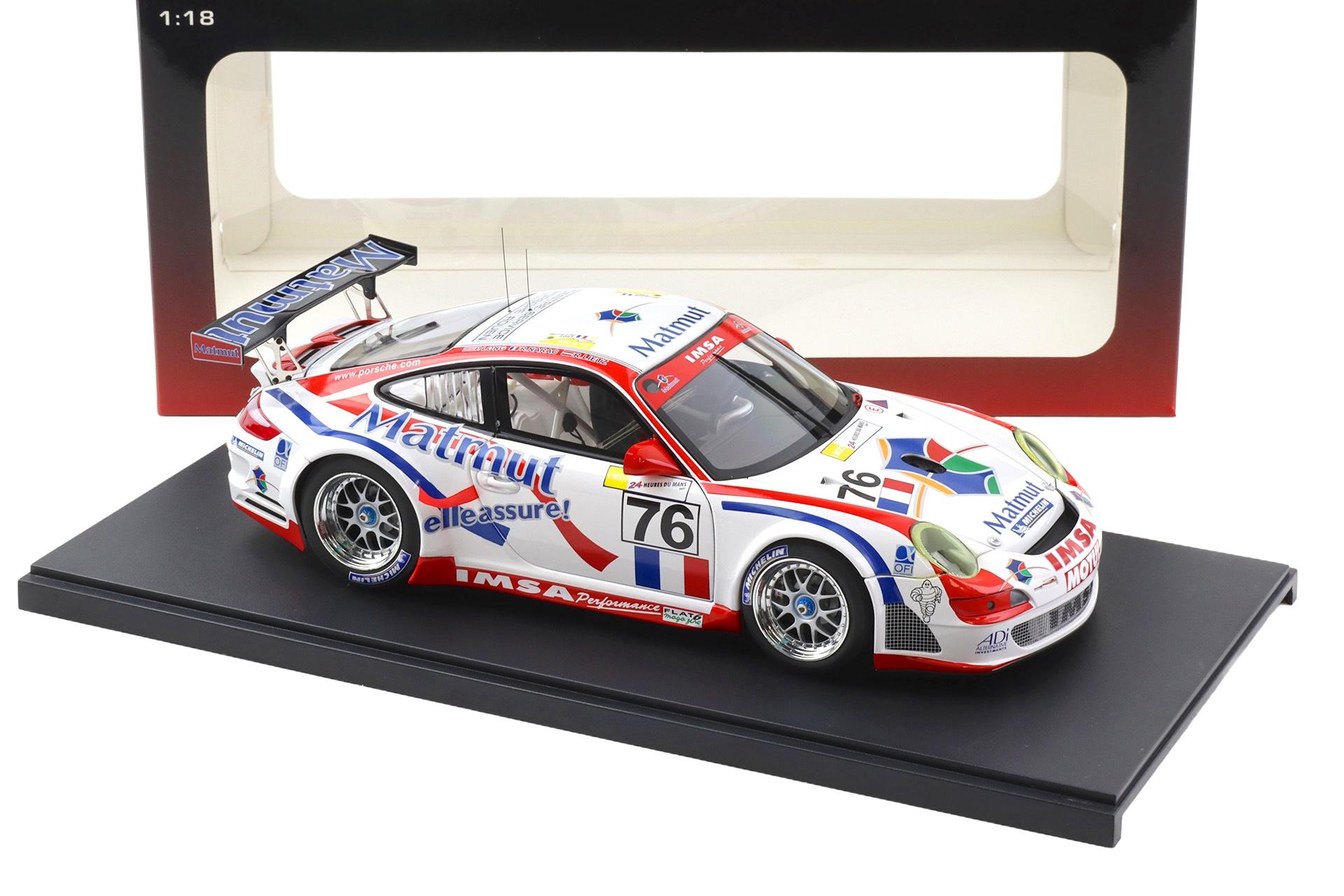 1:18 AUTOart Porsche 911 997 GT3 RSR Le Mans GT2 Class Winner 2007 #76 Matmut 80771