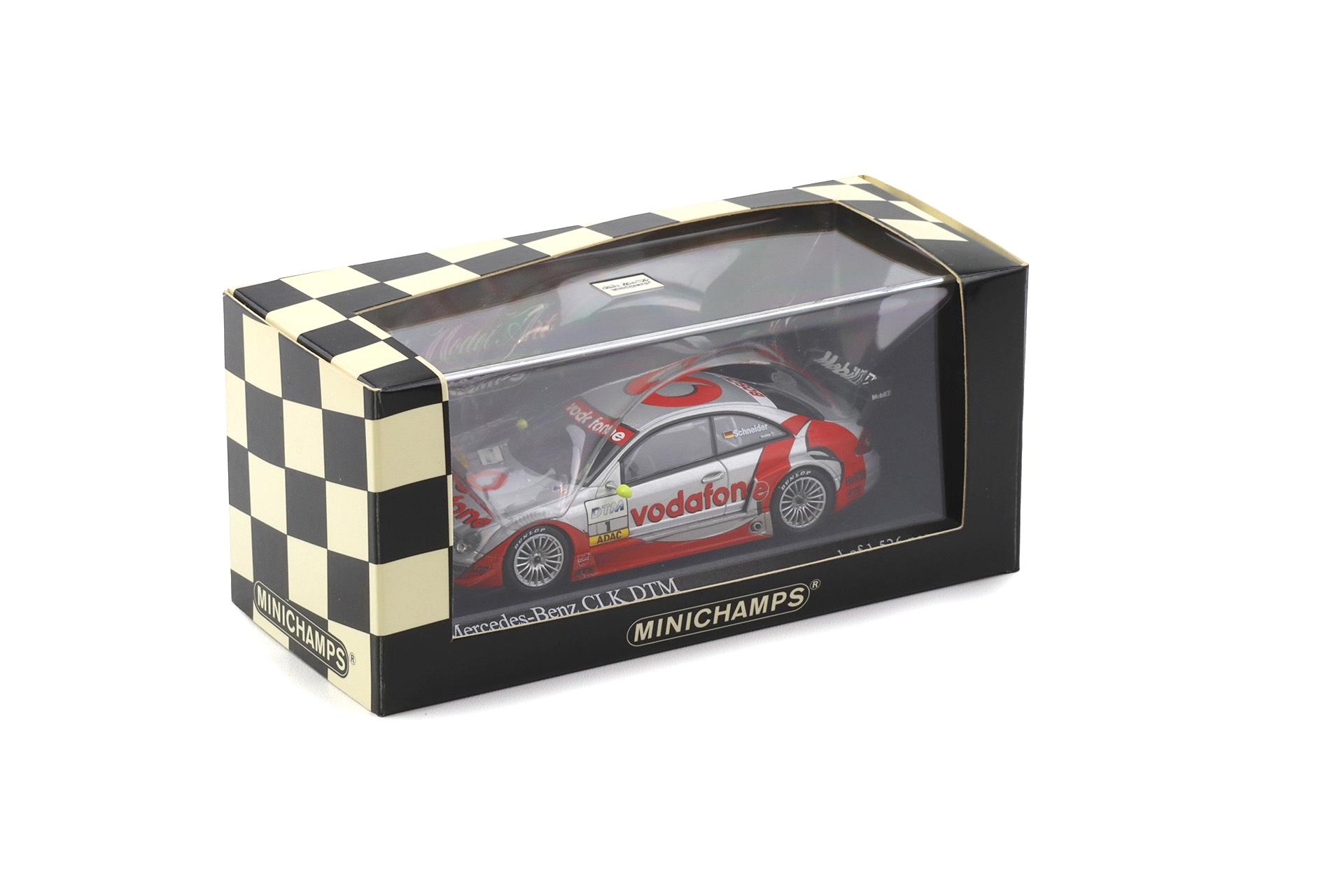 1:43 Minichamps Mercedes CLK DTM 2002 Team Vodafone AMG #1 B.Schneider