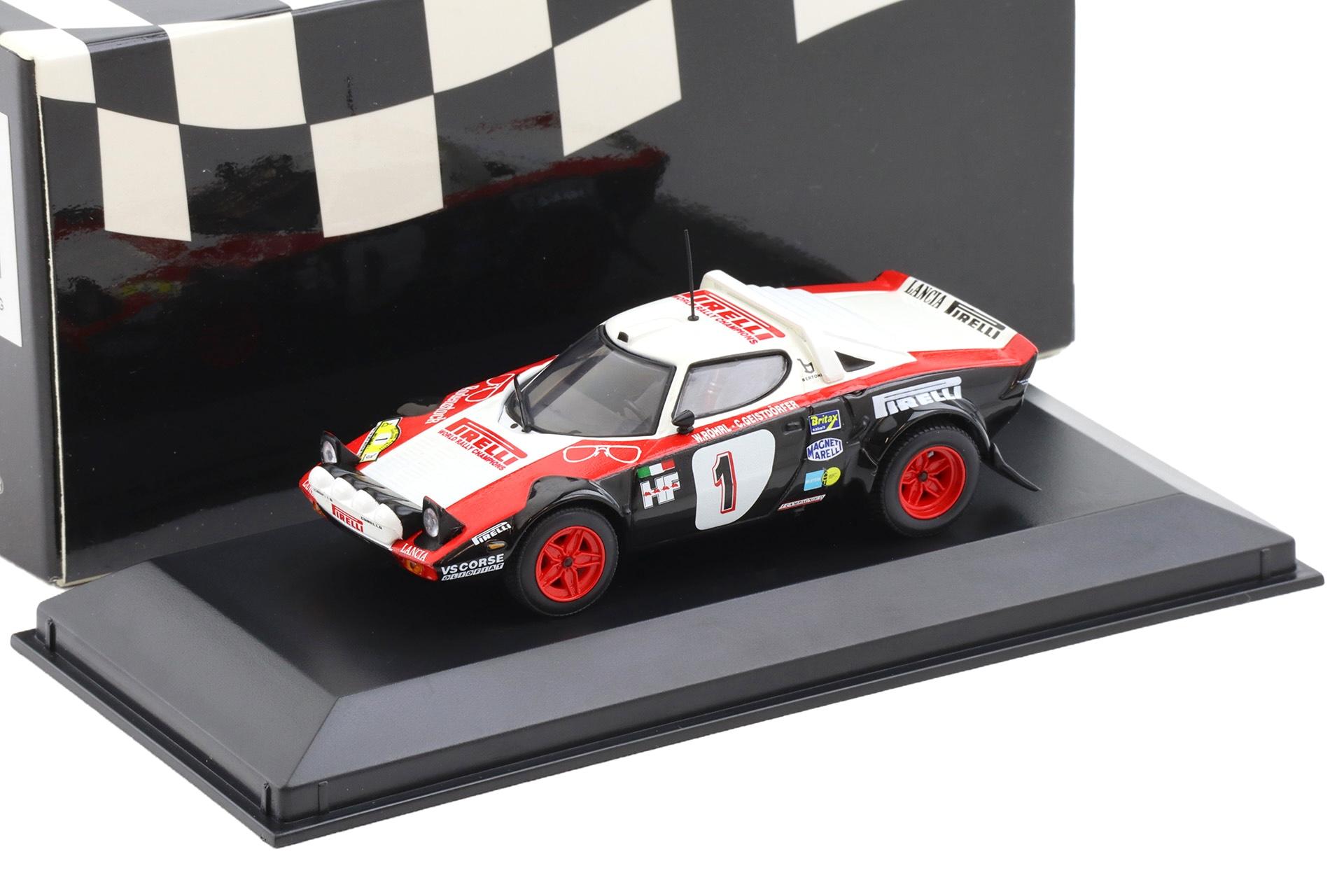 1:43 Minichamps Lancia Stratos Pirelli 1978 Rallye #1 Röhrl/ Geistdörfer