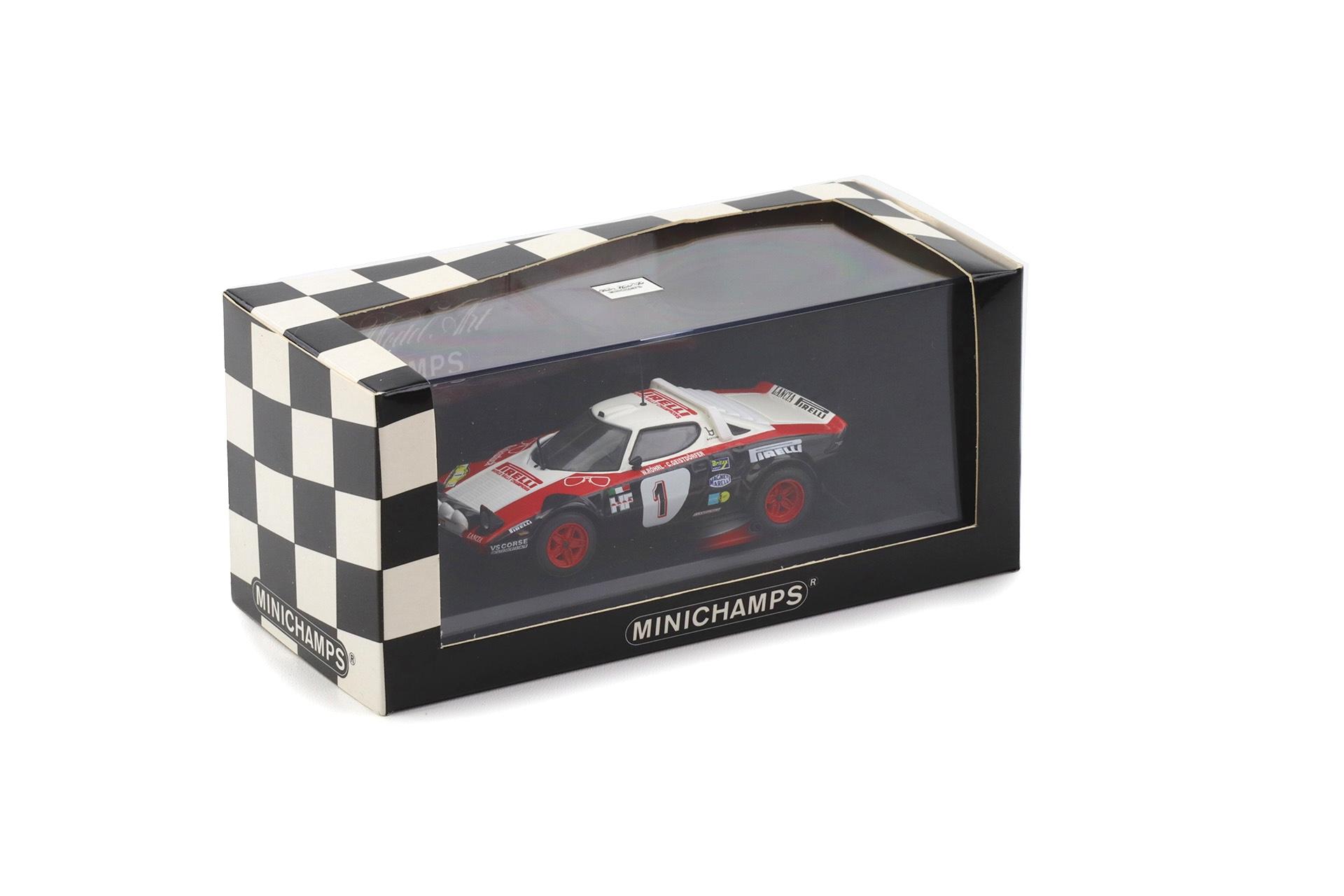 1:43 Minichamps Lancia Stratos Pirelli 1978 Rallye #1 Röhrl/ Geistdörfer