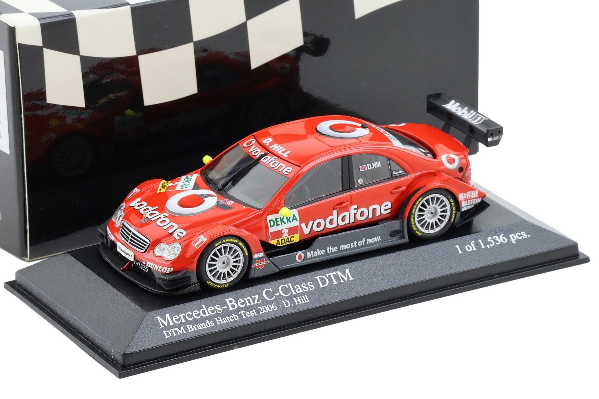1:43 Minichamps Mercedes C-Class DTM 2006 Brands Hatch Test Team AMG #2 D.Hill