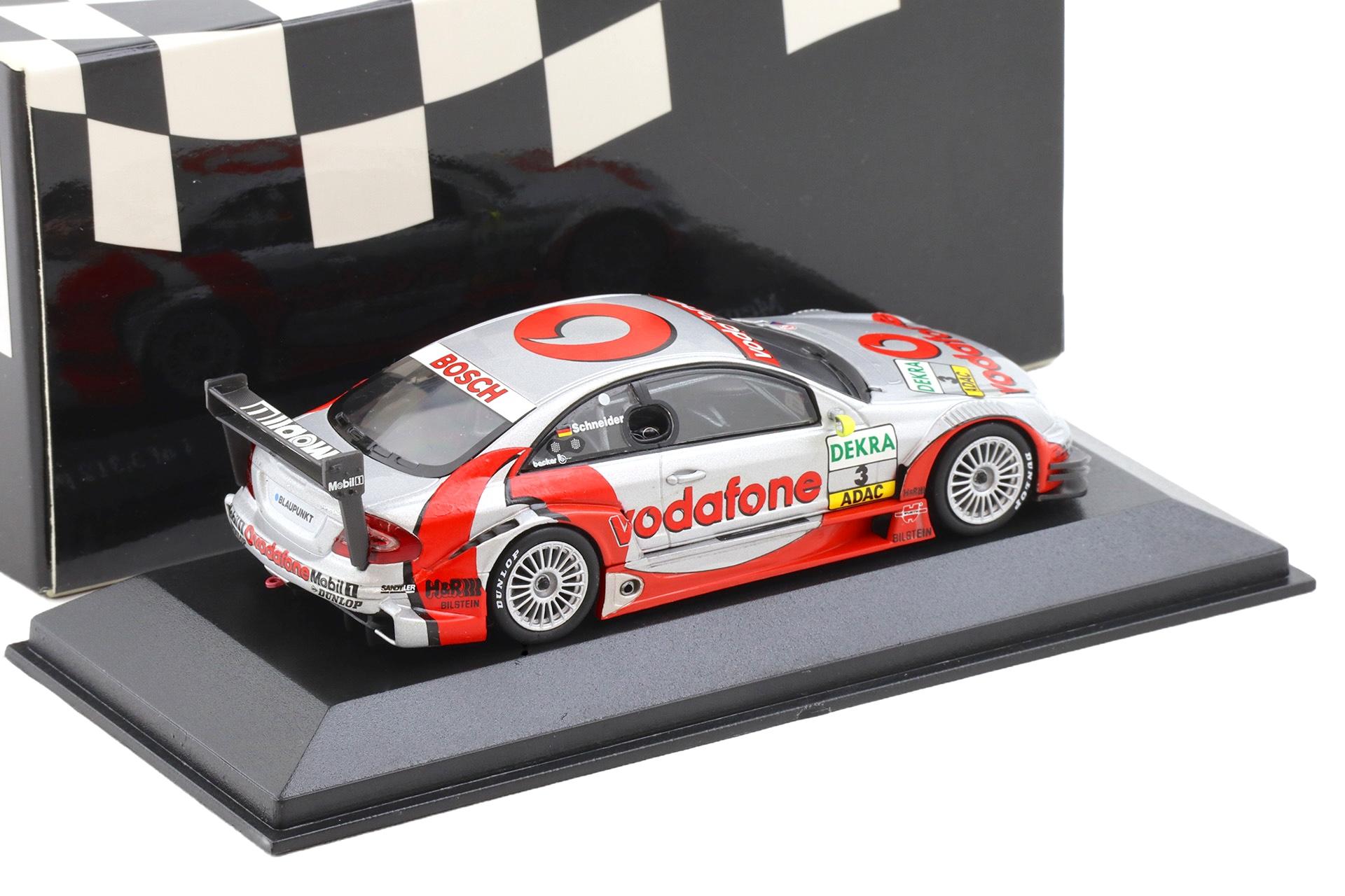 1:43 Minichamps Mercedes CLK DTM 2003 Team AMG Vodafone #3 B.Schneider